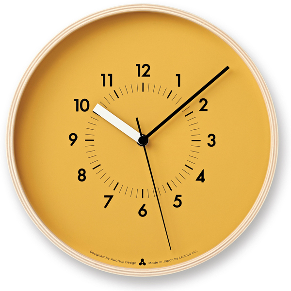 Lemnos Wanduhr AWA Clock-SOSO (WA) / orange Lemnos Wanduhr AWA Clock-SOSO (WA) / orange