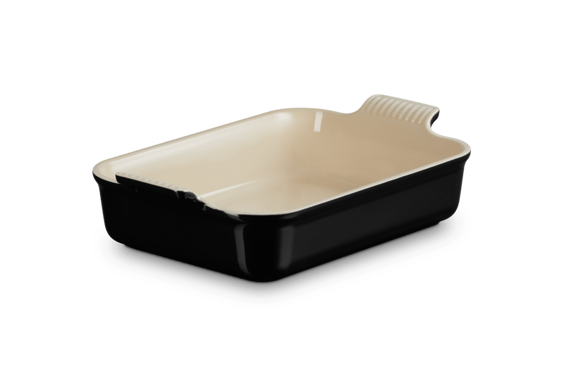 Le Creuset AUFLAUFFORM TRADITION 32 CM SCHWARZ GLÄNZEND