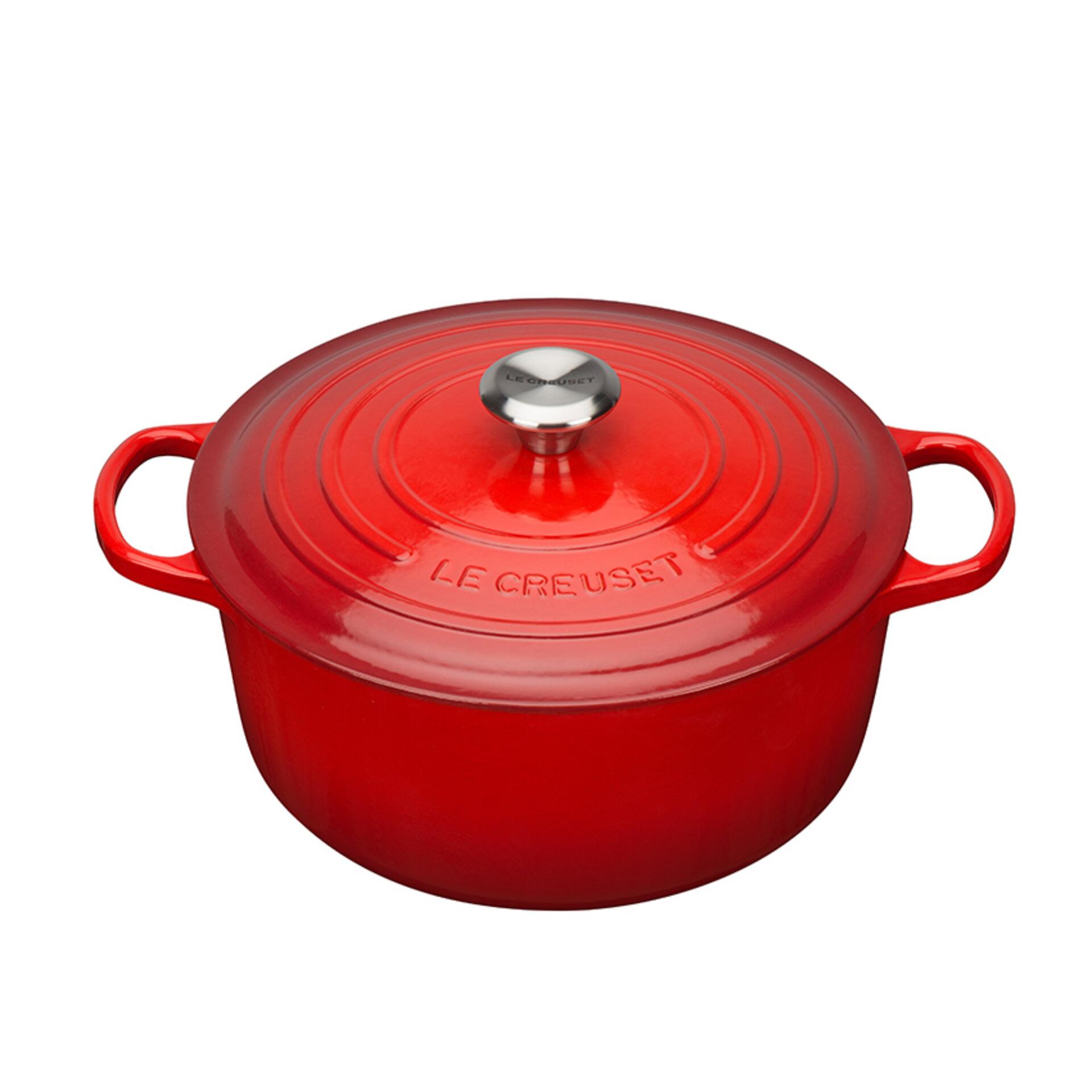 Le Creuset Bräter Signature 26 cm Kirschrot 5,3 L rund