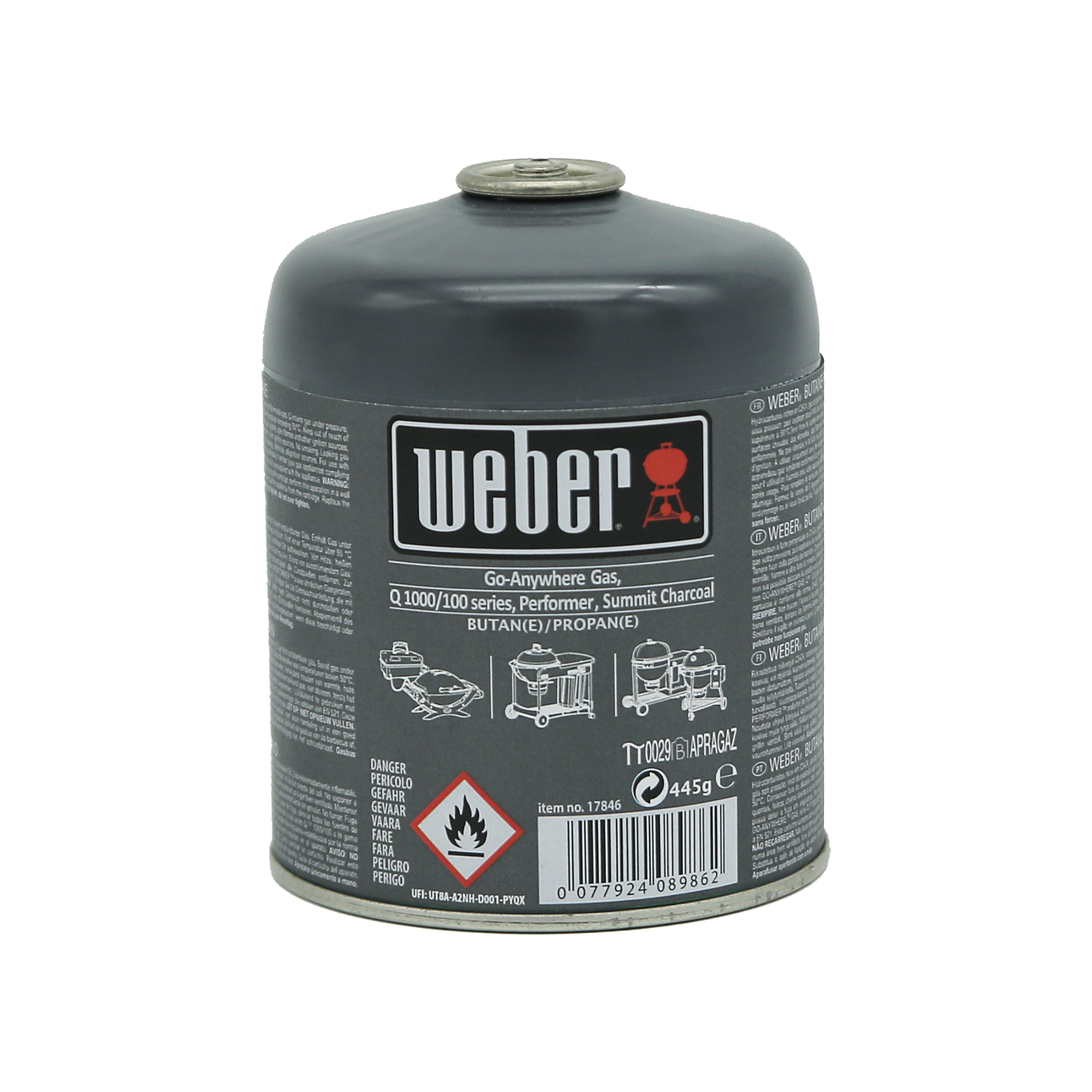 Weber Gas-Kartusche für Q 100-/1000-Serie, P