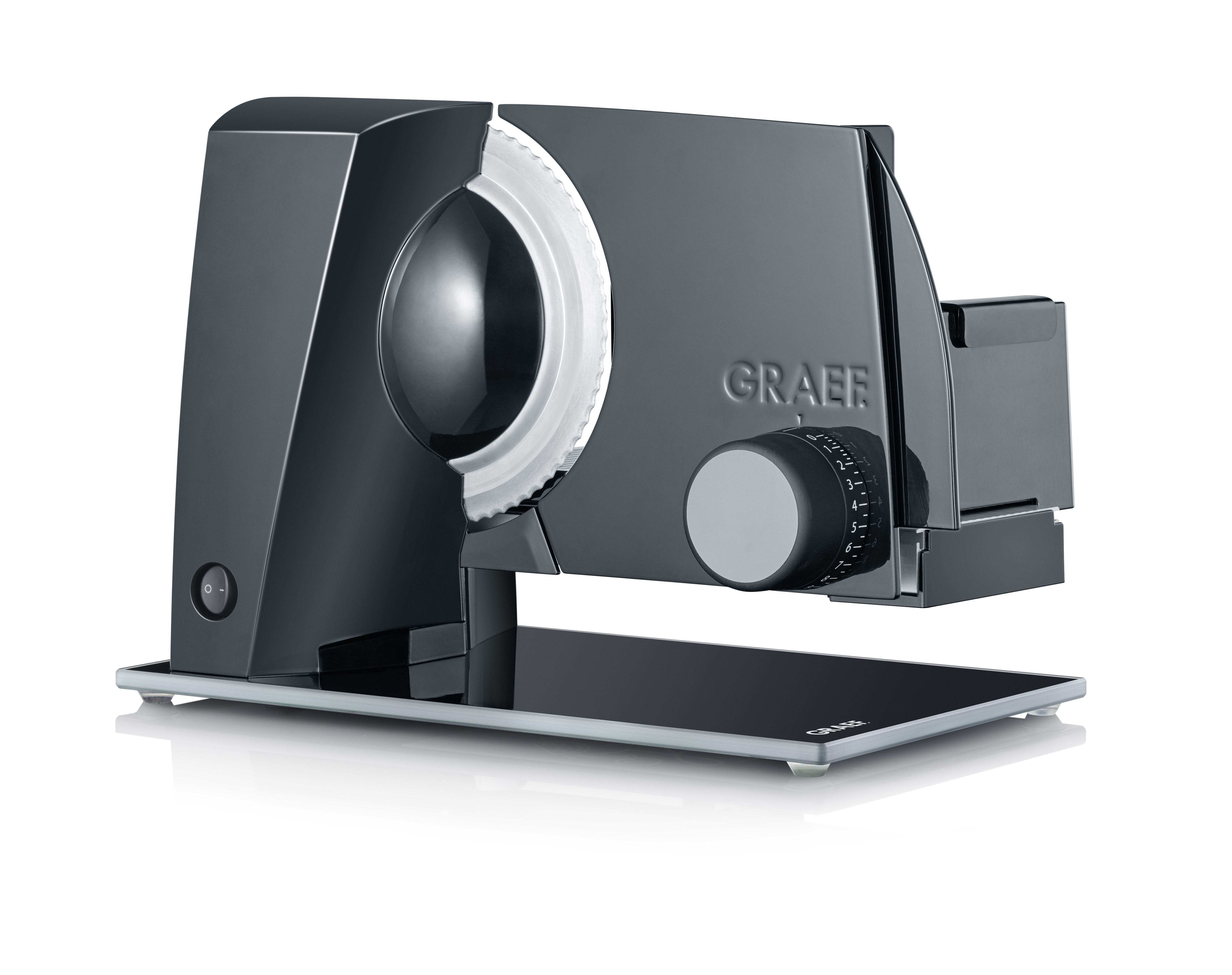GRAEF Allesschneider STYLE S12002 mit Glasbodenplatte schwarz