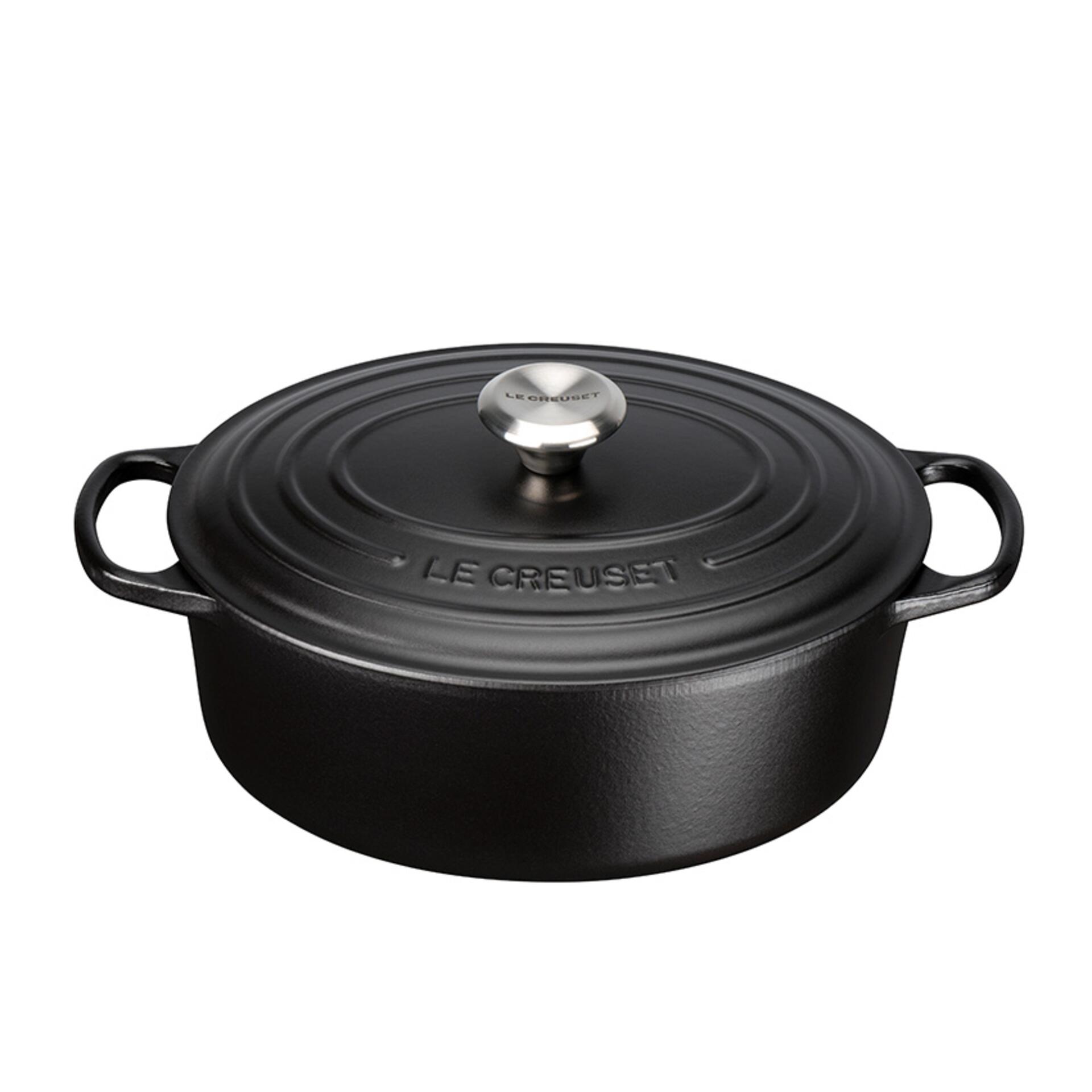 Le Creuset Bräter Signature 35 cm oval Schwarz 8,9 L