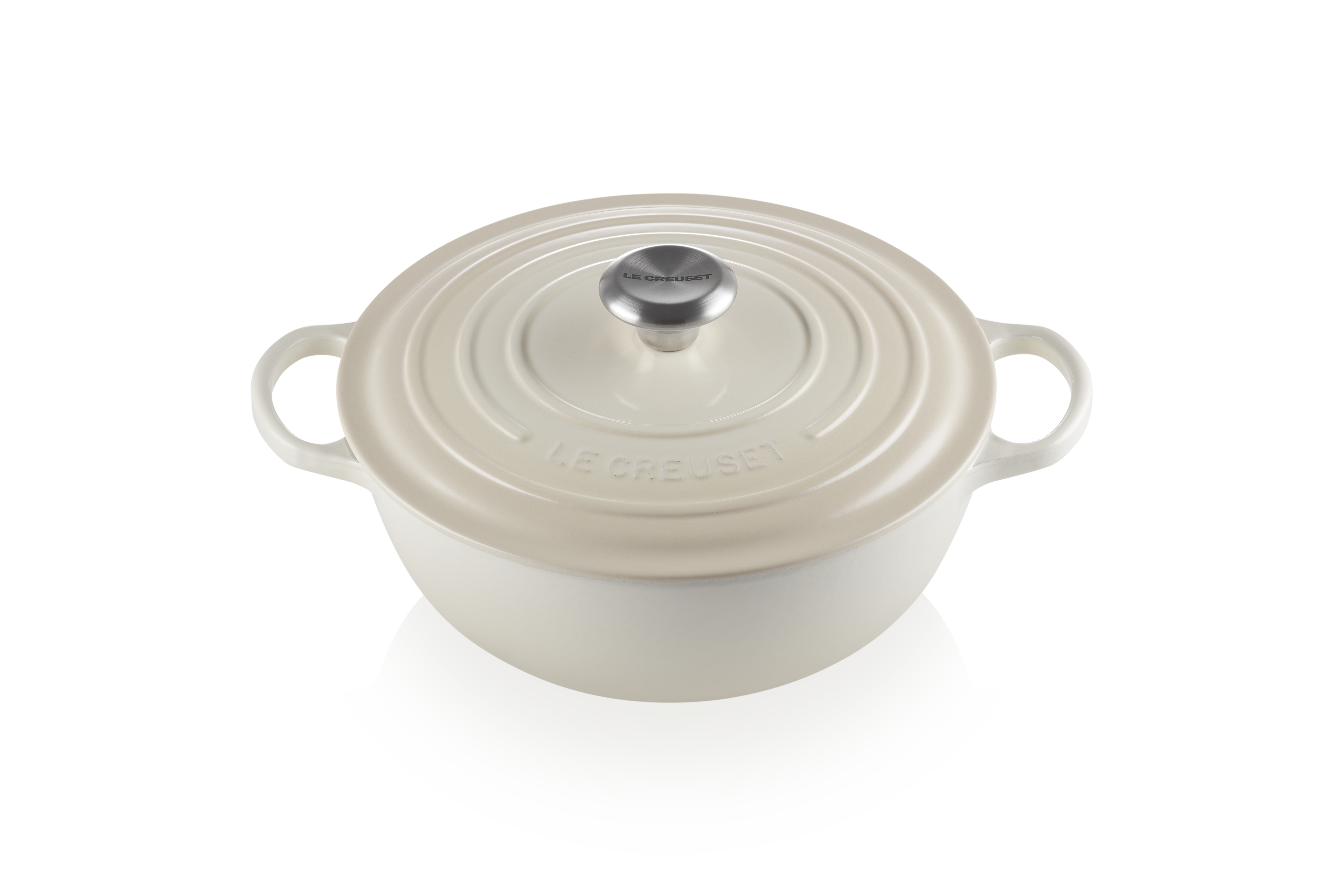 Le Creuset LA MARMITE SIG 26 CM MERINGUE (innen schwarz)