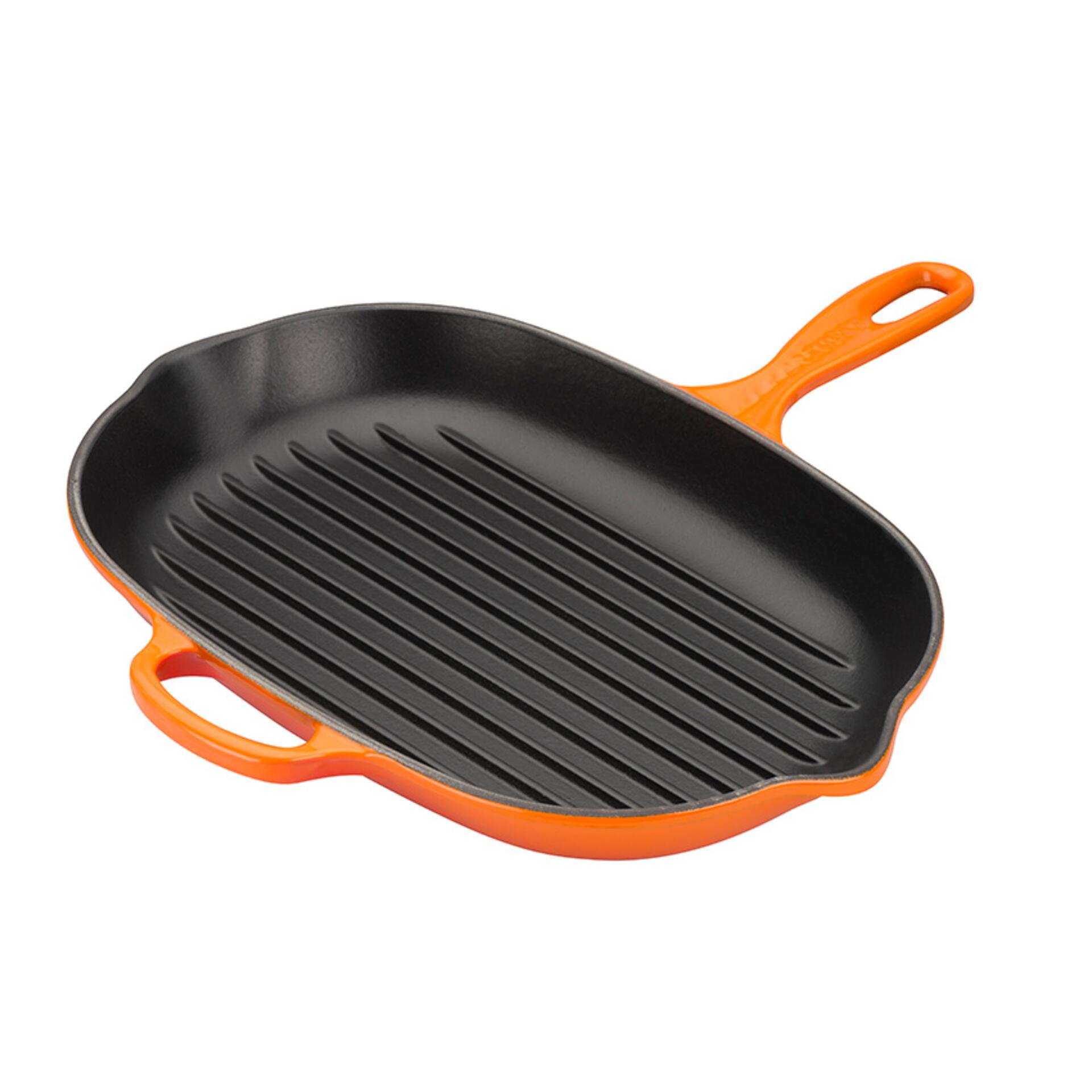 Le Creuset Grillpfanne oval 32 cm Ofenrot