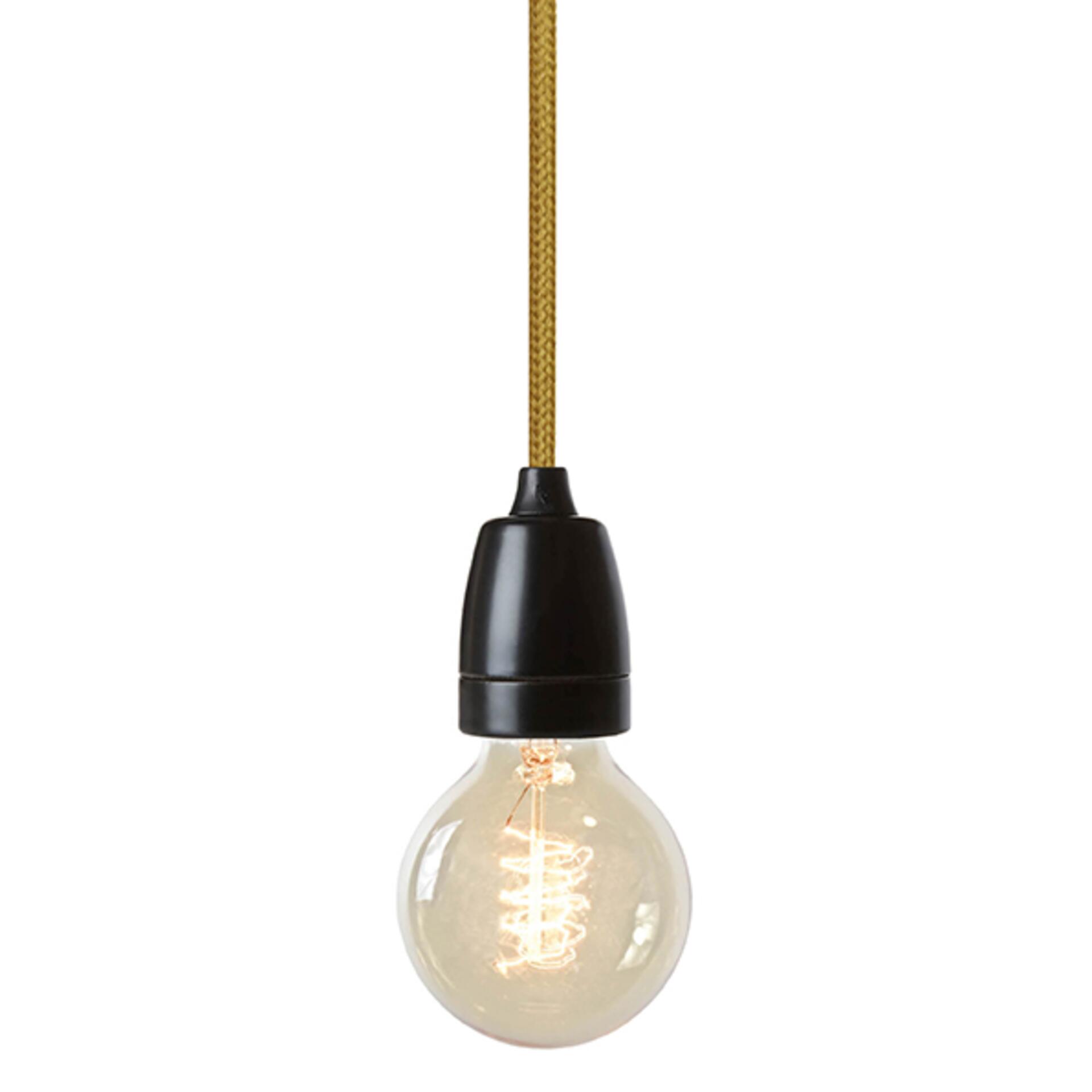 Nud schwarze Lampenfassung Keramik Gold Nud schwarze Lampenfassung Keramik Gold