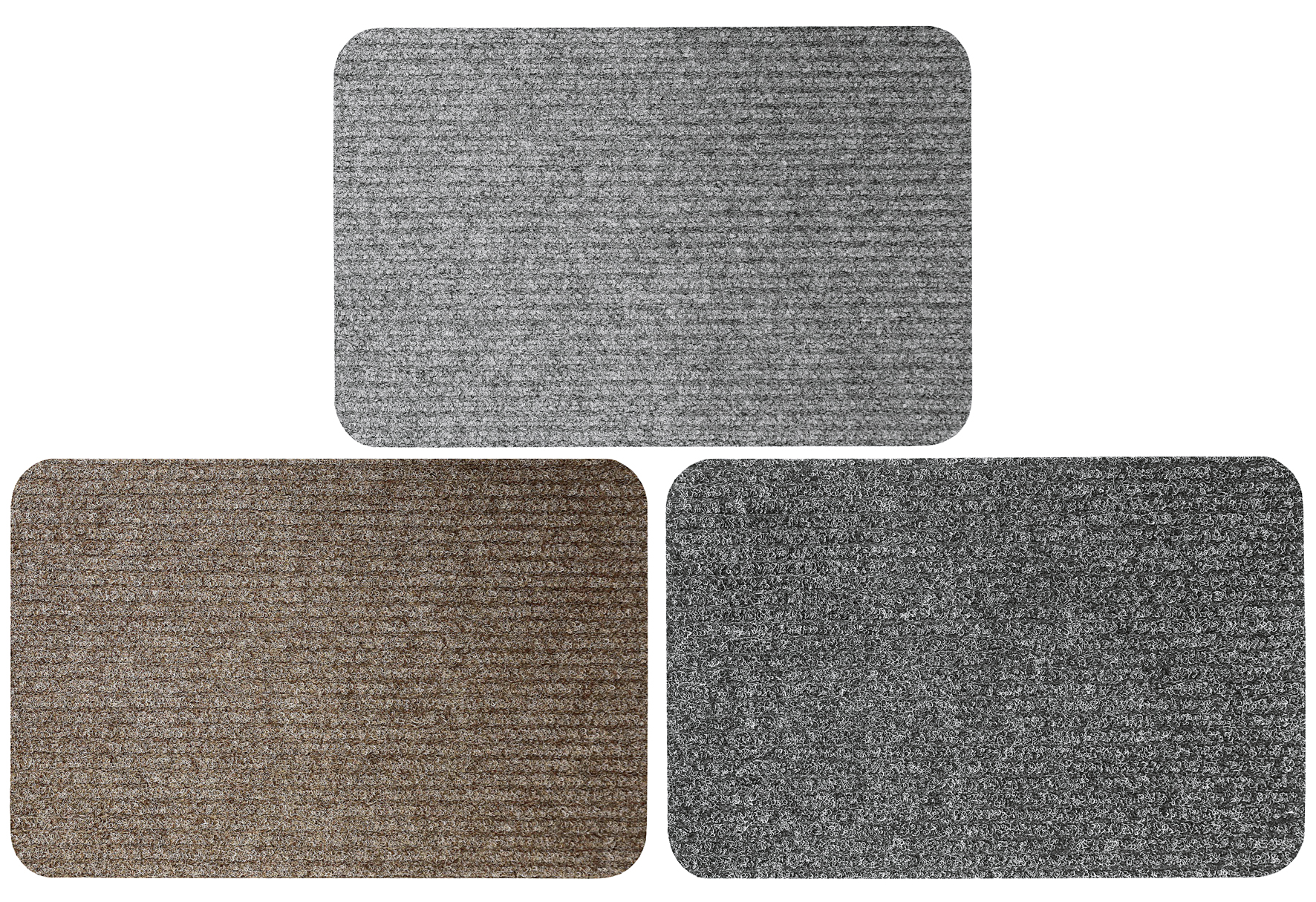 MD-ENTREE Breitrippenmatte Mallin 40x60cm farbig sortiert