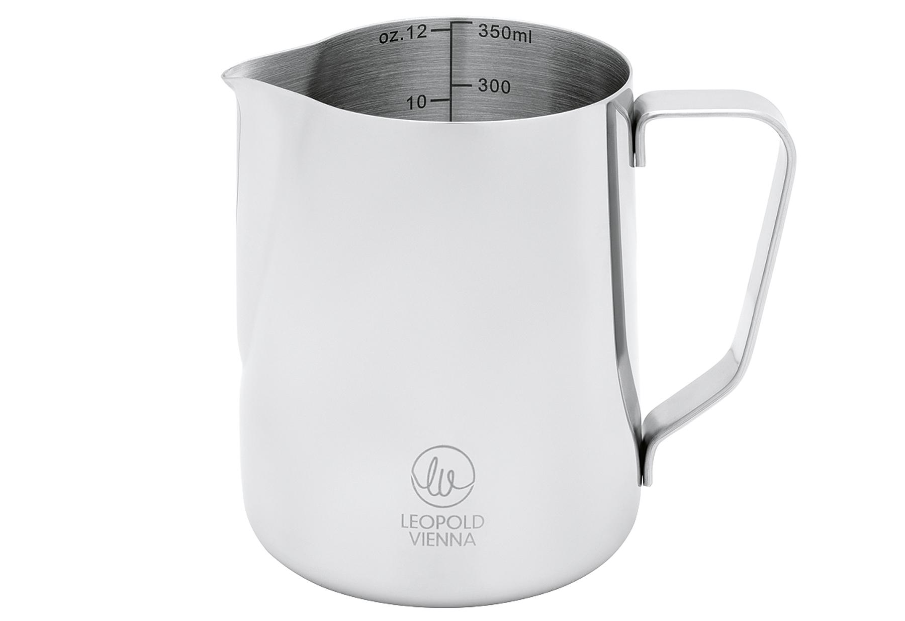LEOPOLD Milschaum-Kännchen 350 ml silberfarben
