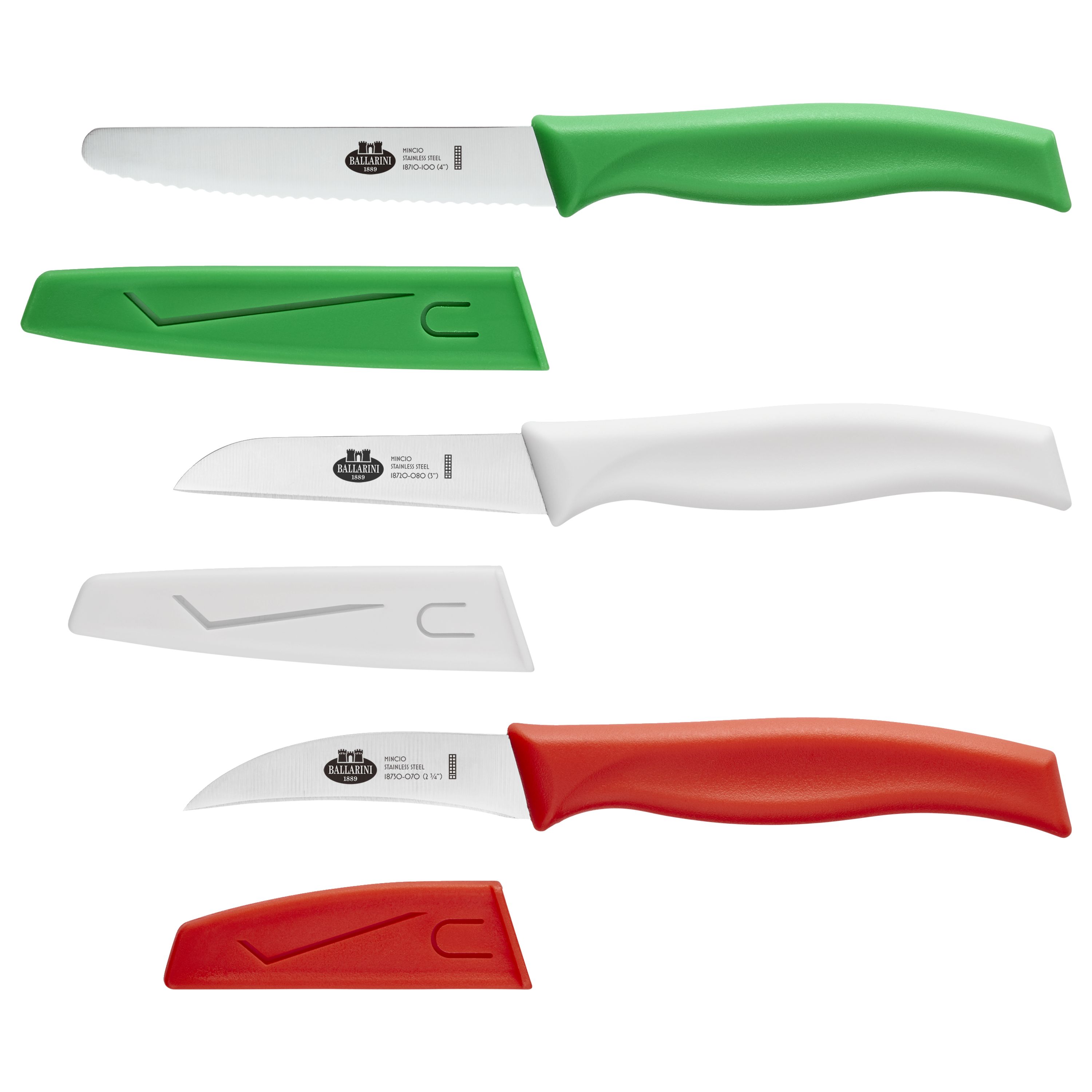 BALLARINI Mincio Messerset 3-tlg, gemischte Farben