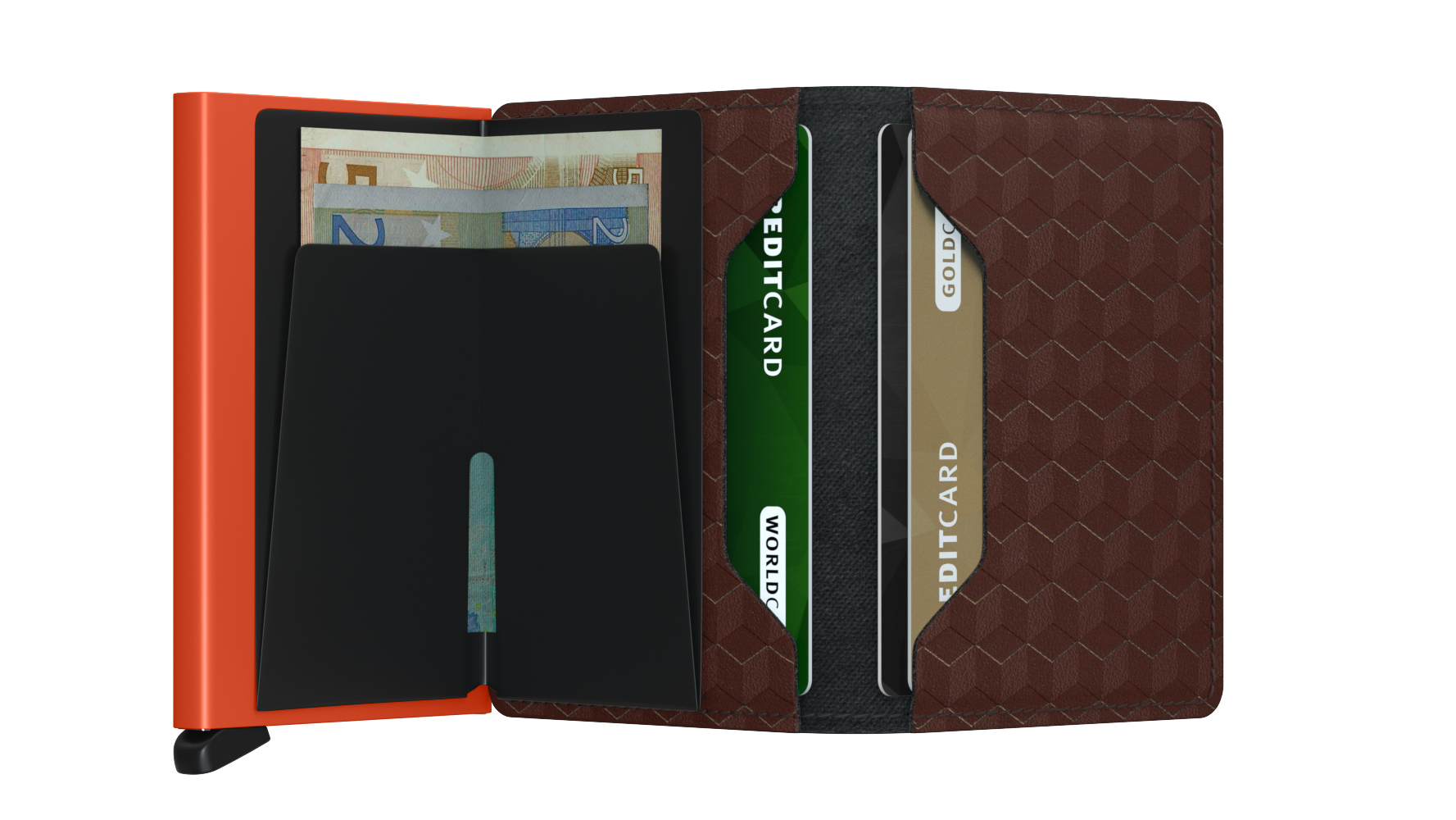 Secrid Slimwallet Optical Brown-Orange