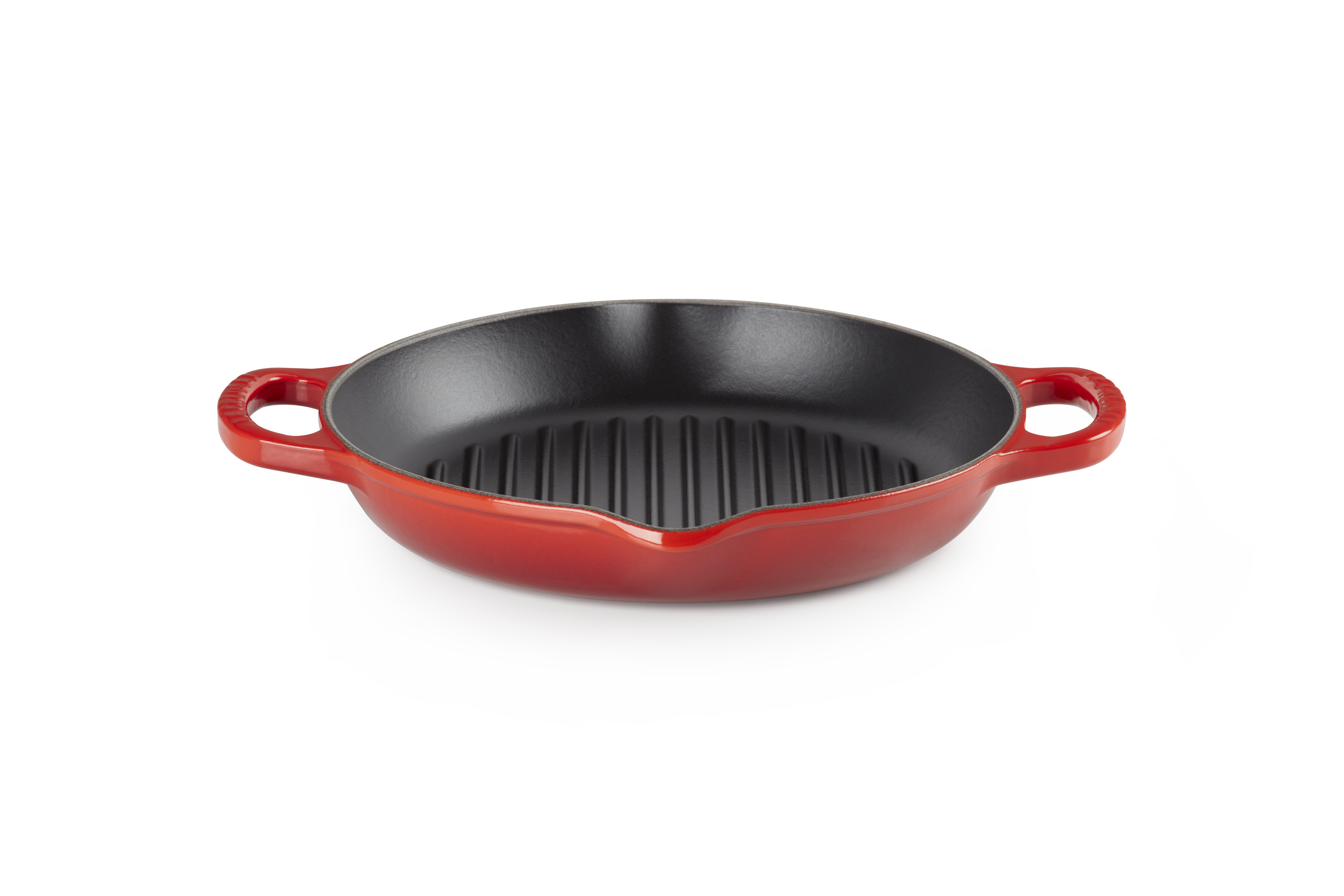 Le Creuset GRILLPLATTE RUND SIG 25 CM KIRSCHROT