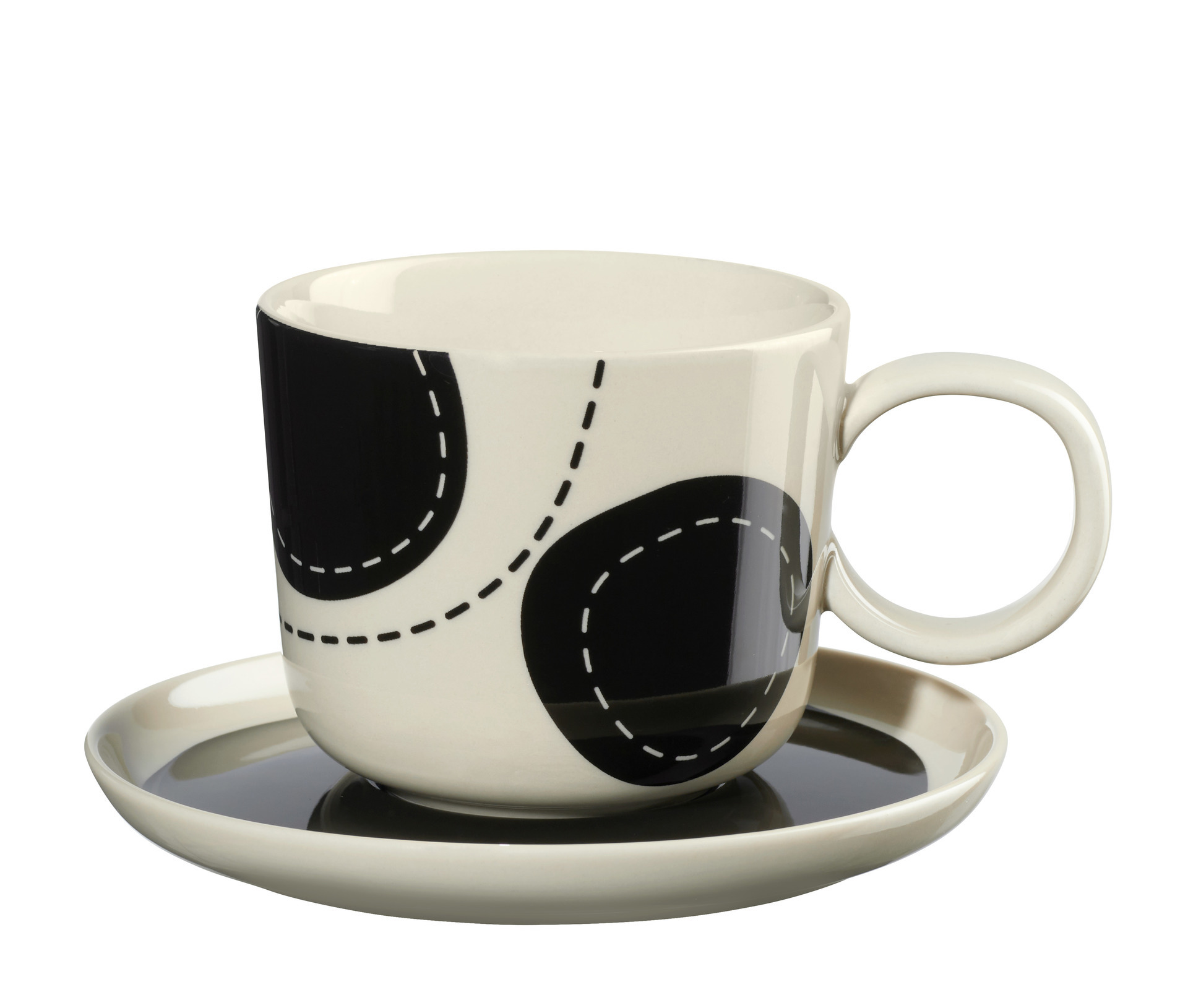 ASA variété Kaffeetasse mit Unterteller, artiste Motiv glänzend