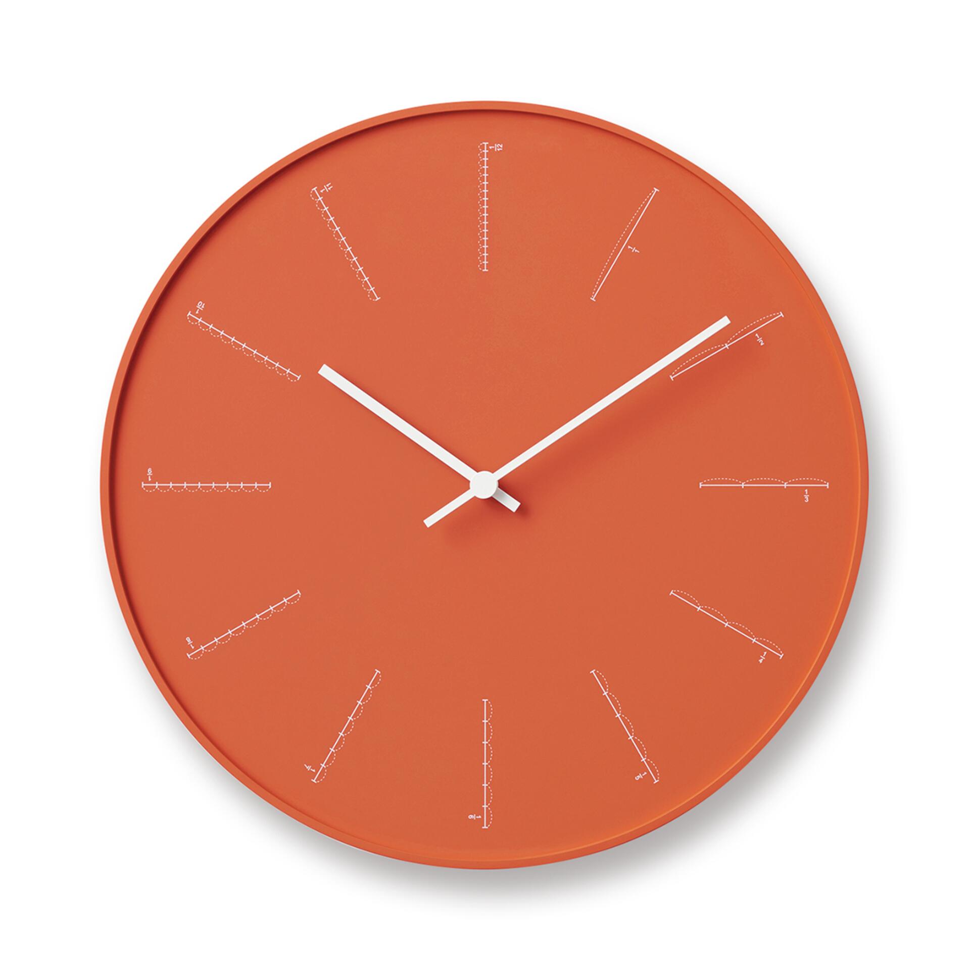 Lemnos Divide Designuhr Orange Lemnos Divide Designuhr Orange