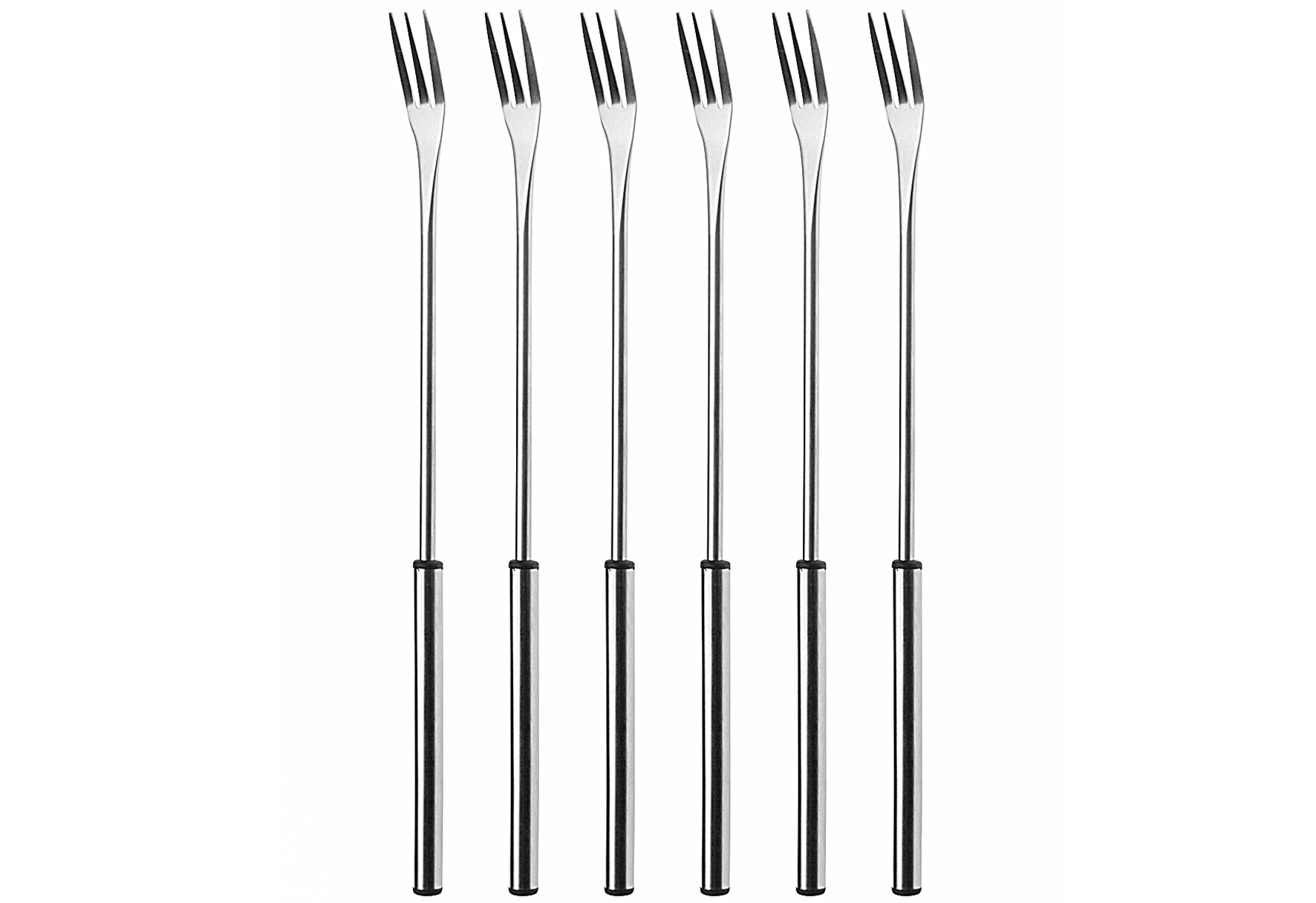NOUVEL Käsefondue-Gabel Chrom mit Edelstahlgriff silber 6 Stück NOUVEL Käsefondue-Gabel Chrom mit Edelstahlgriff silber 6 Stück