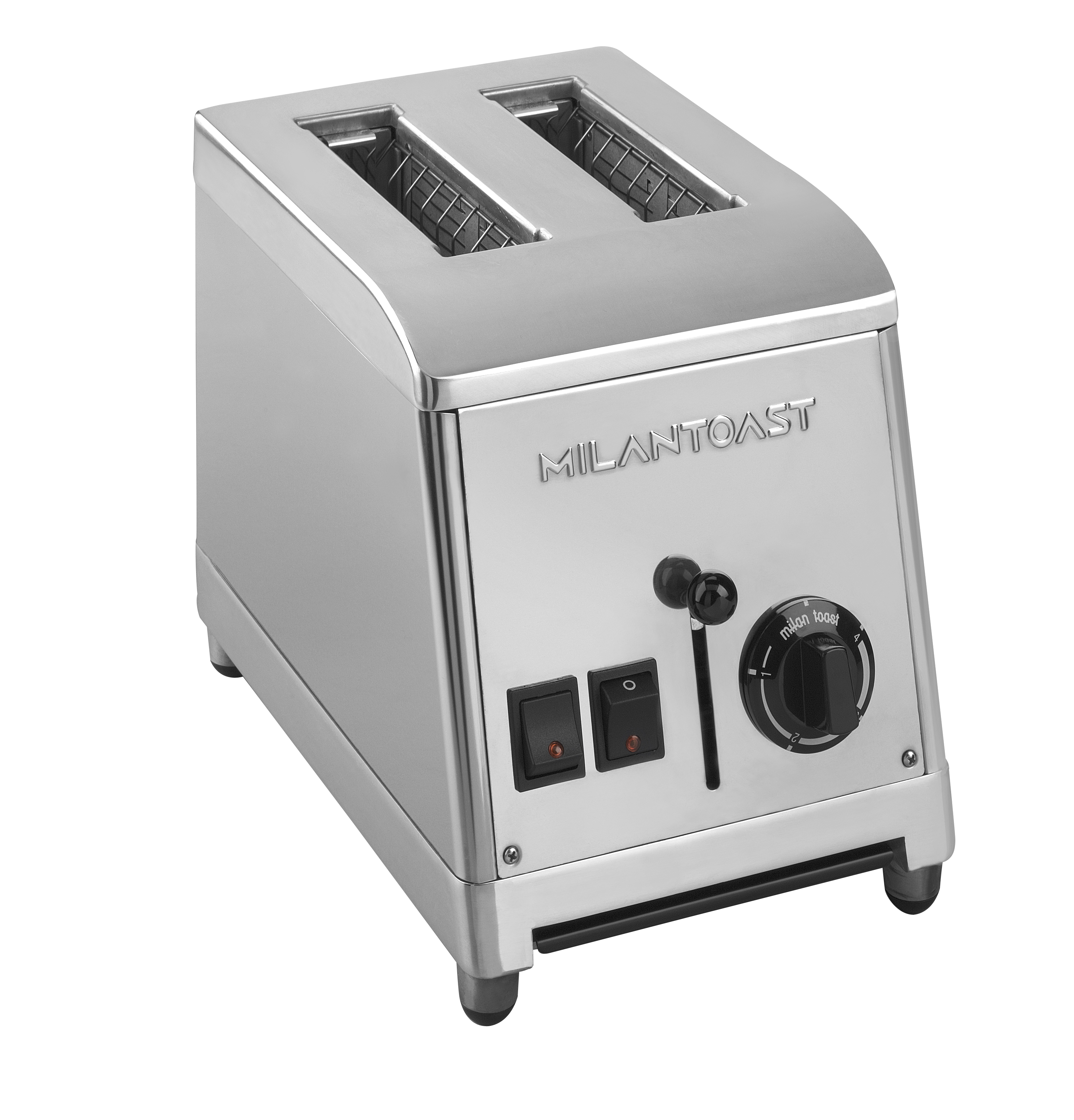 Milantoast 2-Schlitz-Toaster edelstahl