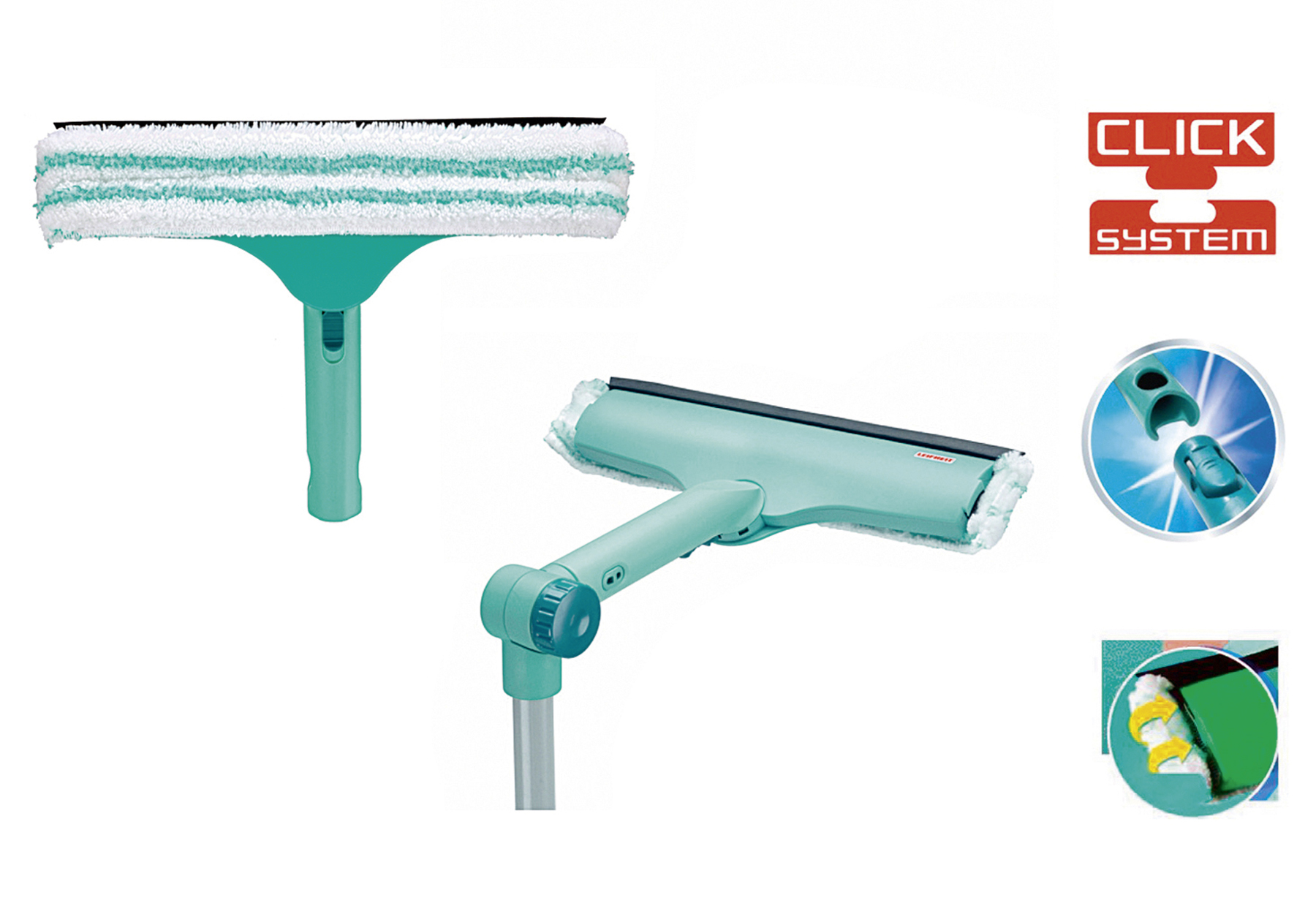 LEIFHEIT Handfensterwischer 3in1