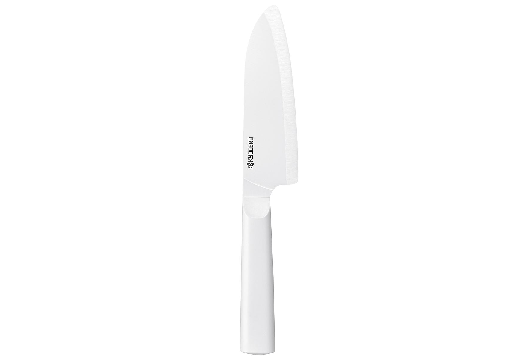 KYOCERA Keramik-Santokumesser, CHOWA weiß transparent/ silber