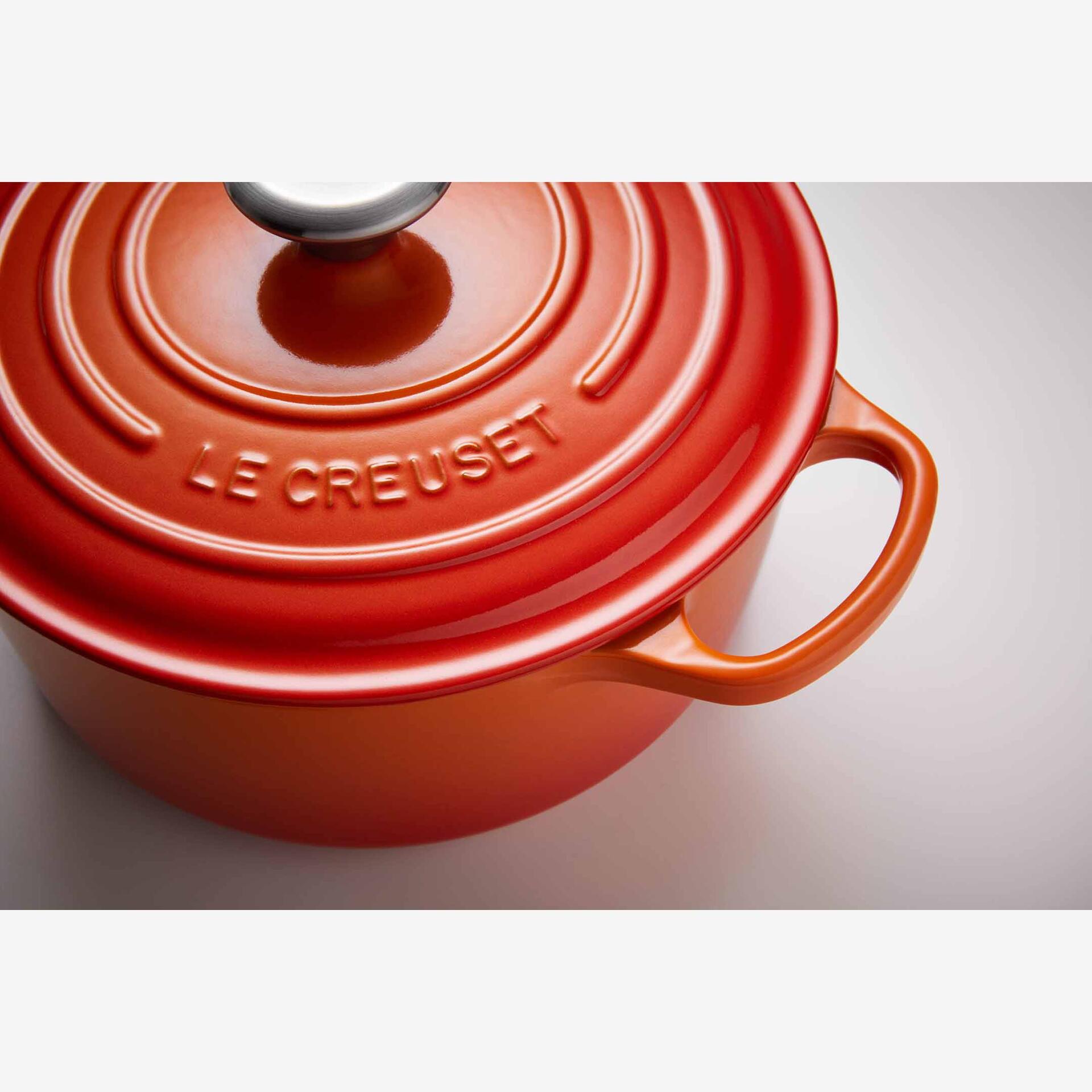 Le Creuset Bräter Signature 30 cm Ofenrot rund