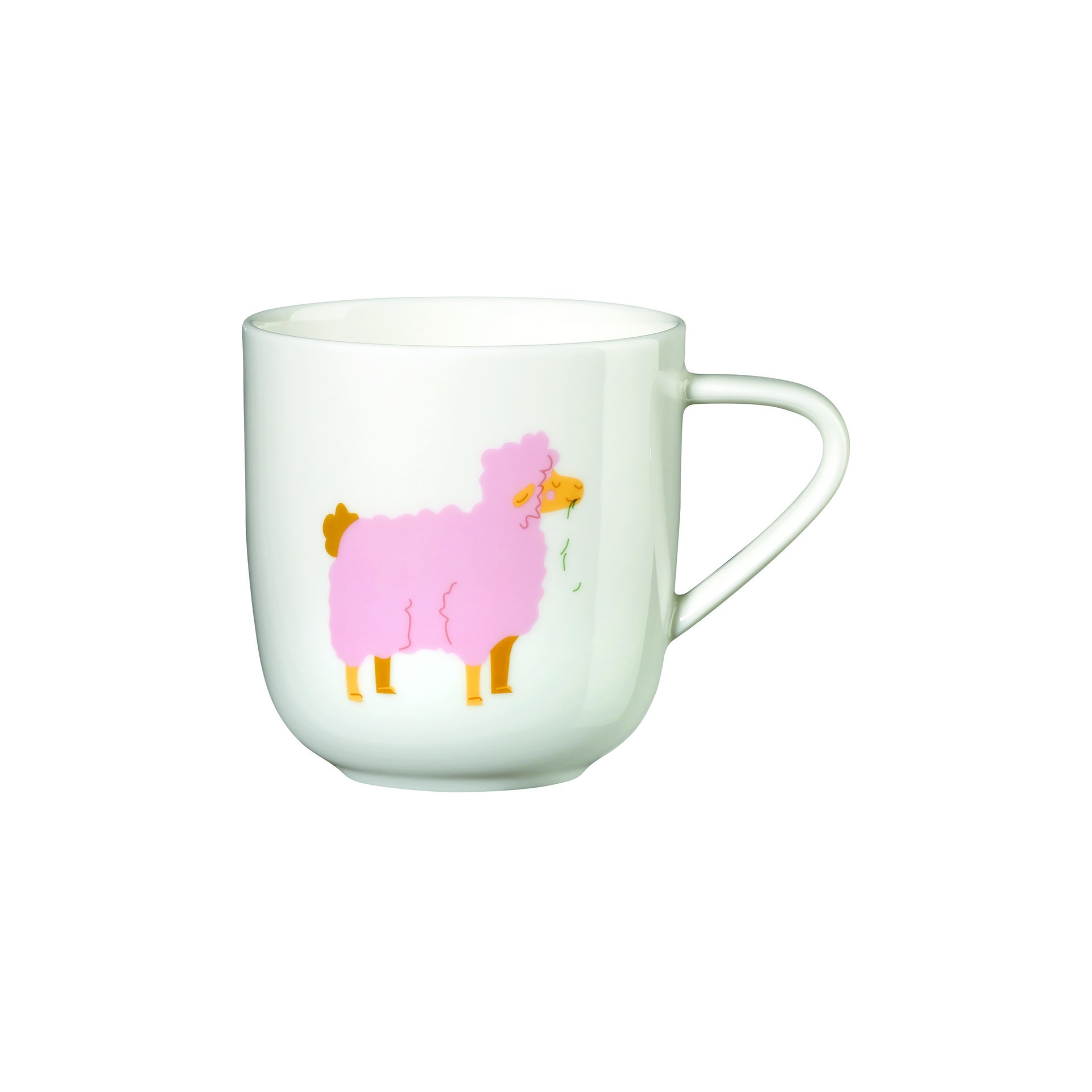 ASA Henkelbecher, Sheep D. 8 cm, H. 8,5cm, 0,25 l., fi kids ASA Henkelbecher, Sheep D. 8 cm, H. 8,5cm, 0,25 l., fi kids