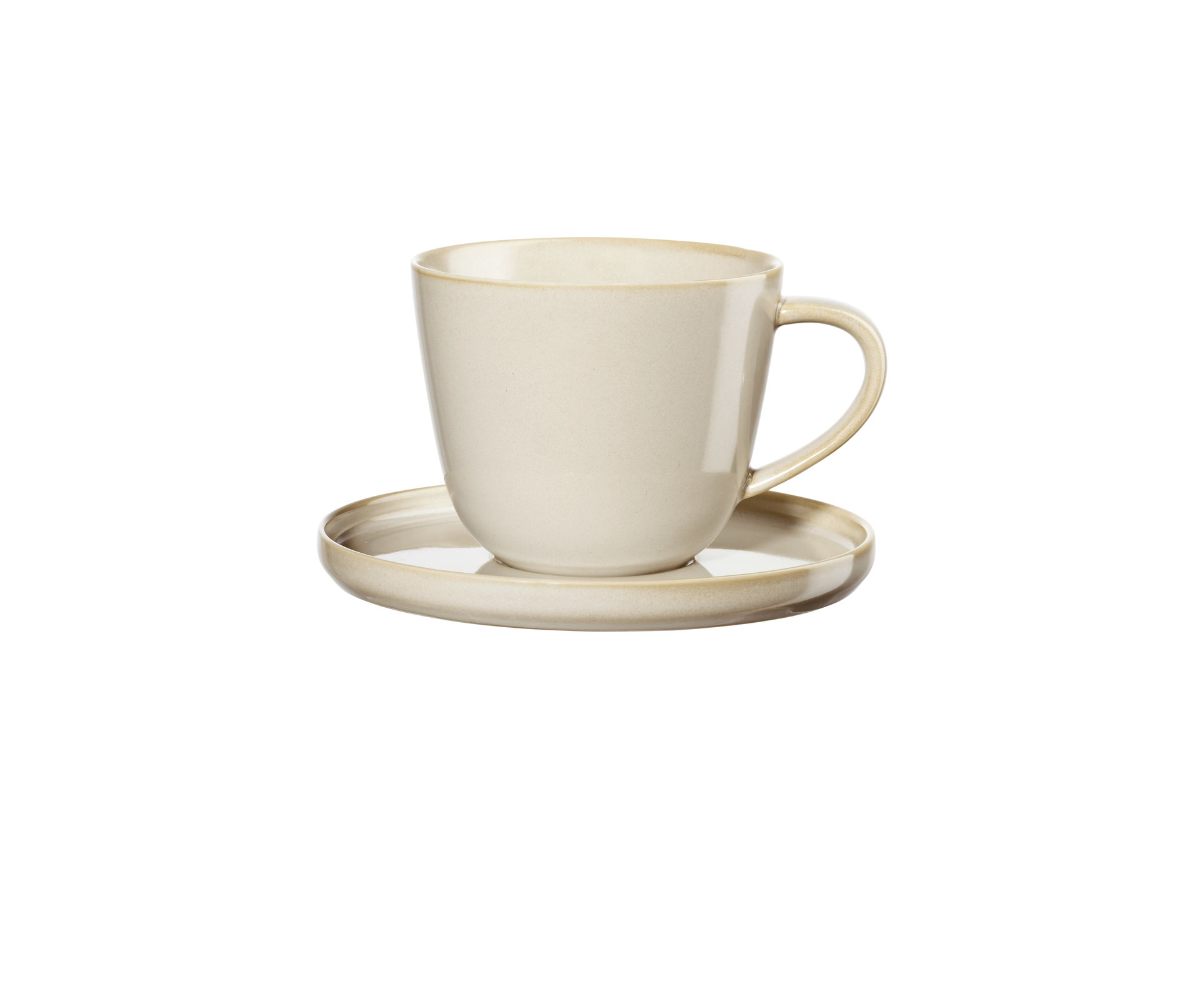 ASA coppa Kaffeetasse mit Unterteller, tofu nude