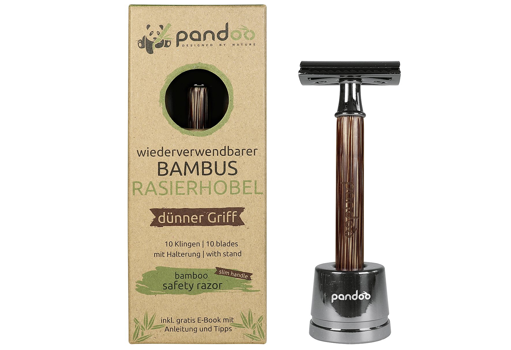 PANDOO Rasierhobel mit schmalen Griff