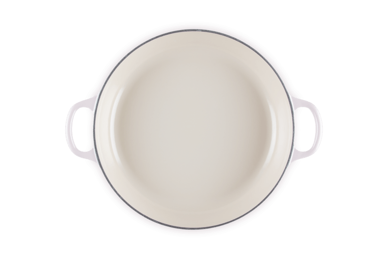Le Creuset Gourmet-Profitopft Blume 26 cm Shell Pink mit Edel