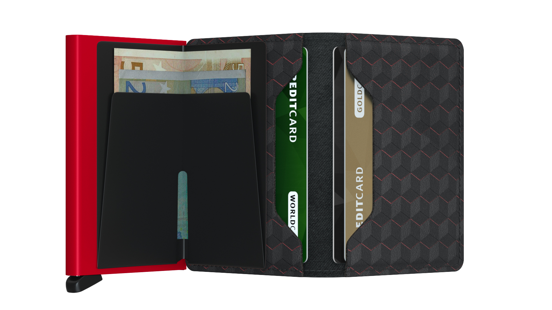 Secrid Slimwallet Optical Black-Red