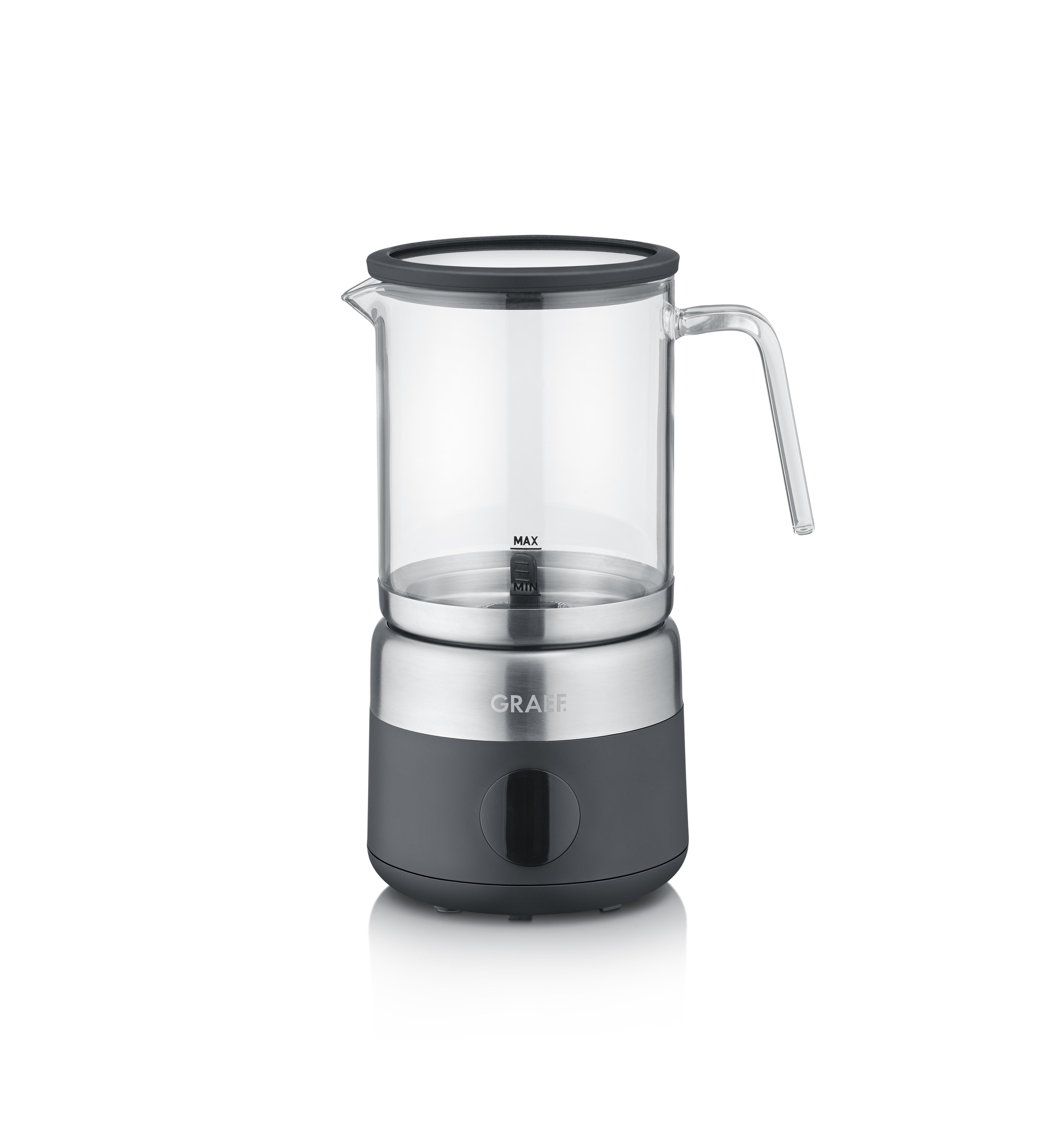 Graef Milschaufschäumer MS802EU 250 ml Glas schwarz