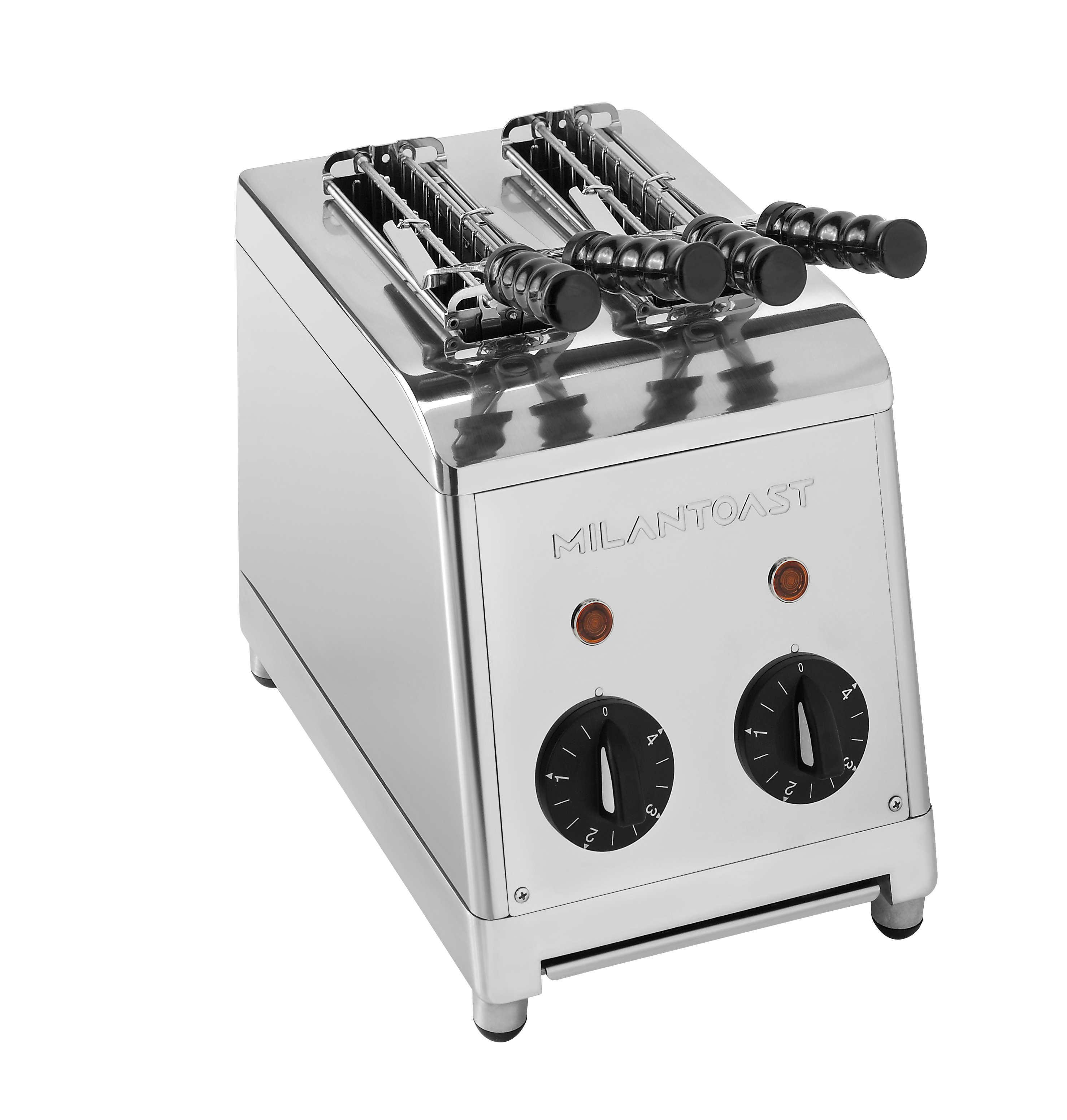 Milantoast klassischer Sandwichtoaster mit Zangen Edelstahl