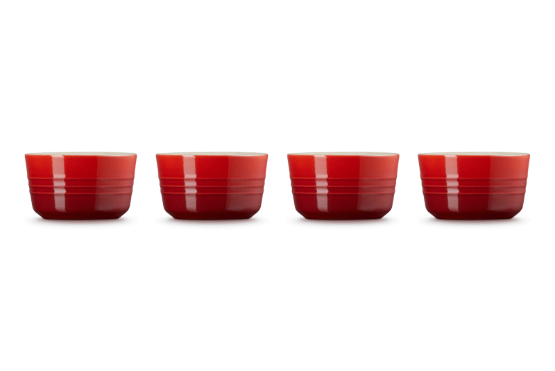 Le Creuset Mini Förmchen-Set (4 Stück) Kirschrot