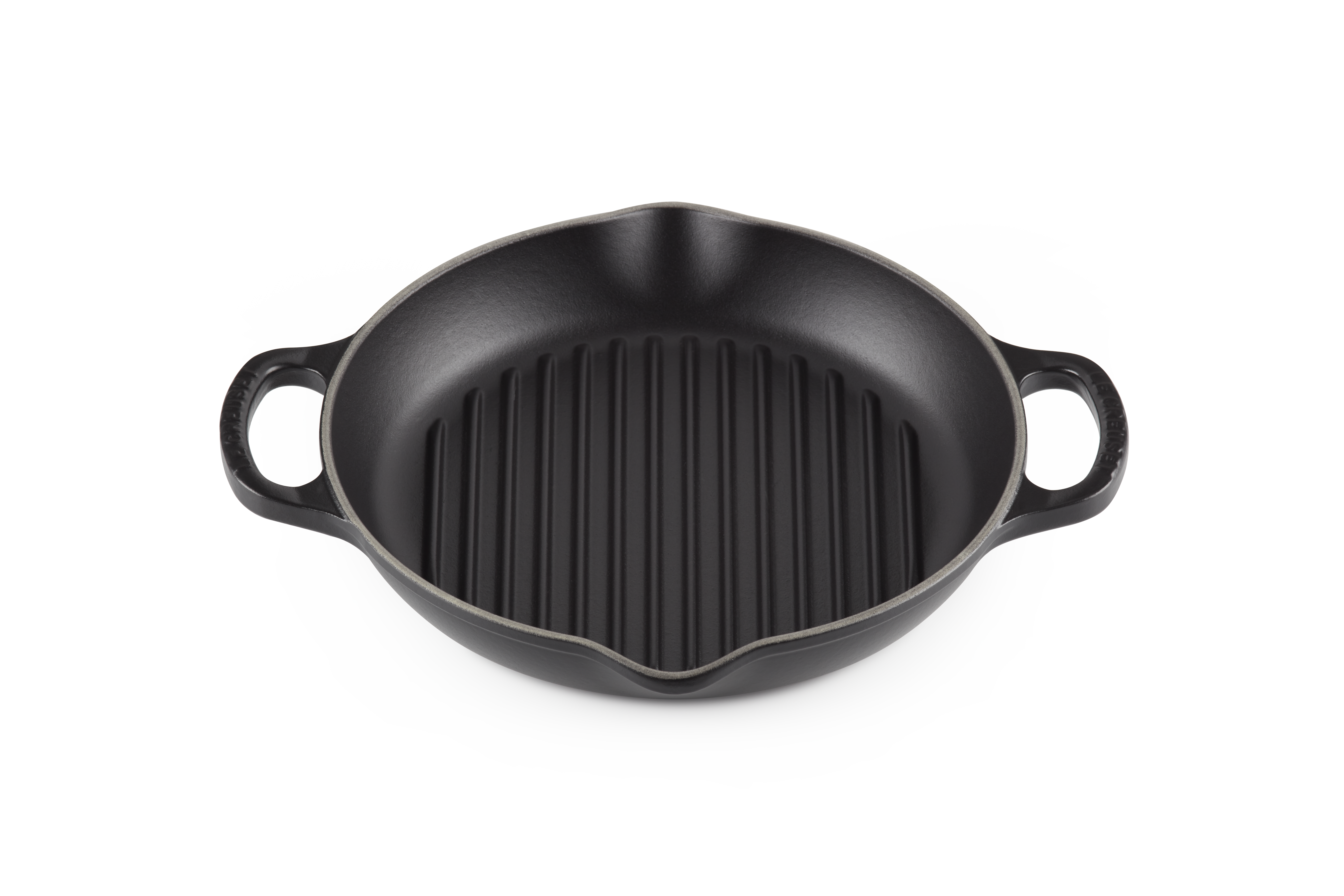 Le Creuset GRILLPLATTE RUND SIG 25 CM SCHWARZ