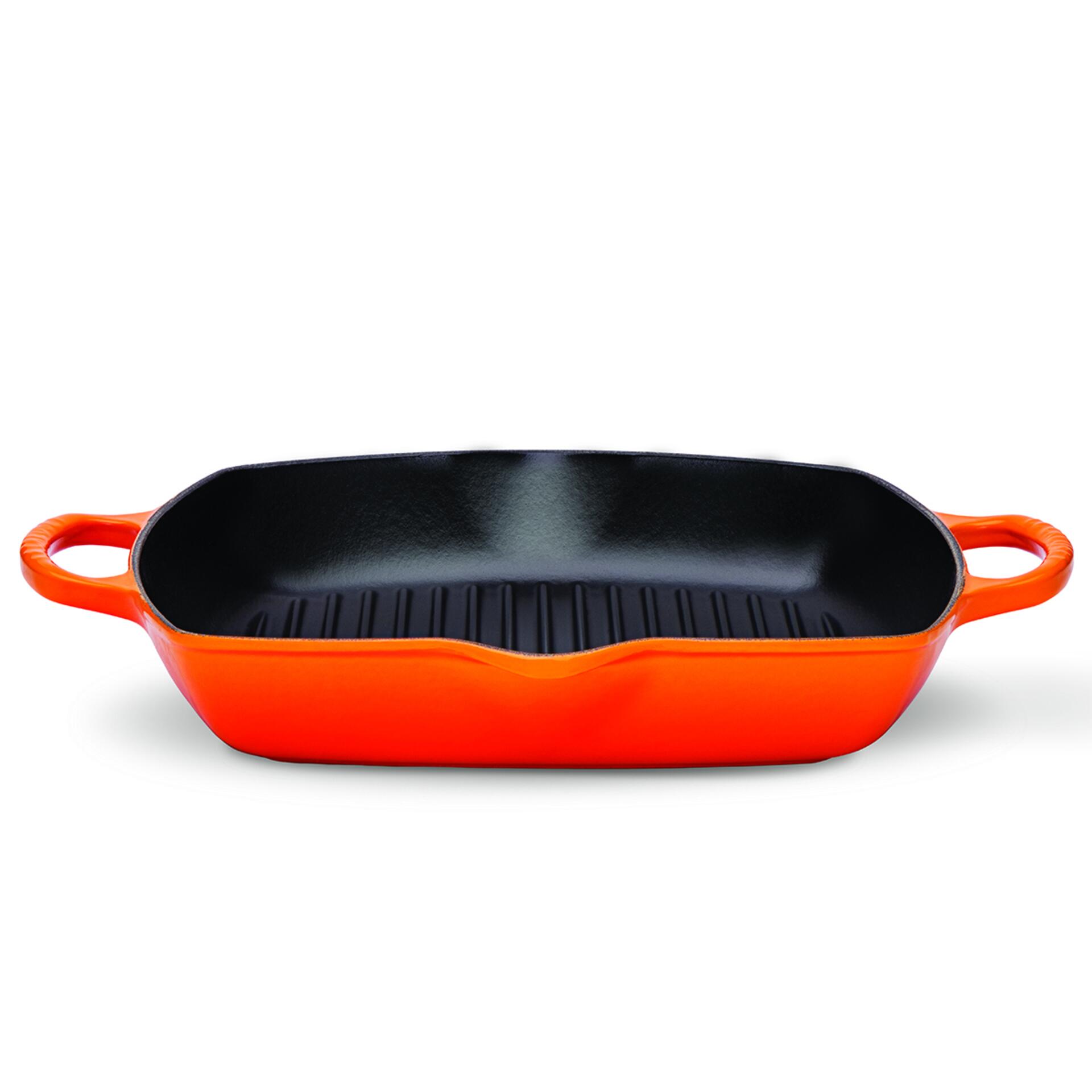 Le Creuset Grillpfanne Signature Quadratisch Hoch 30 cm Kirschrot