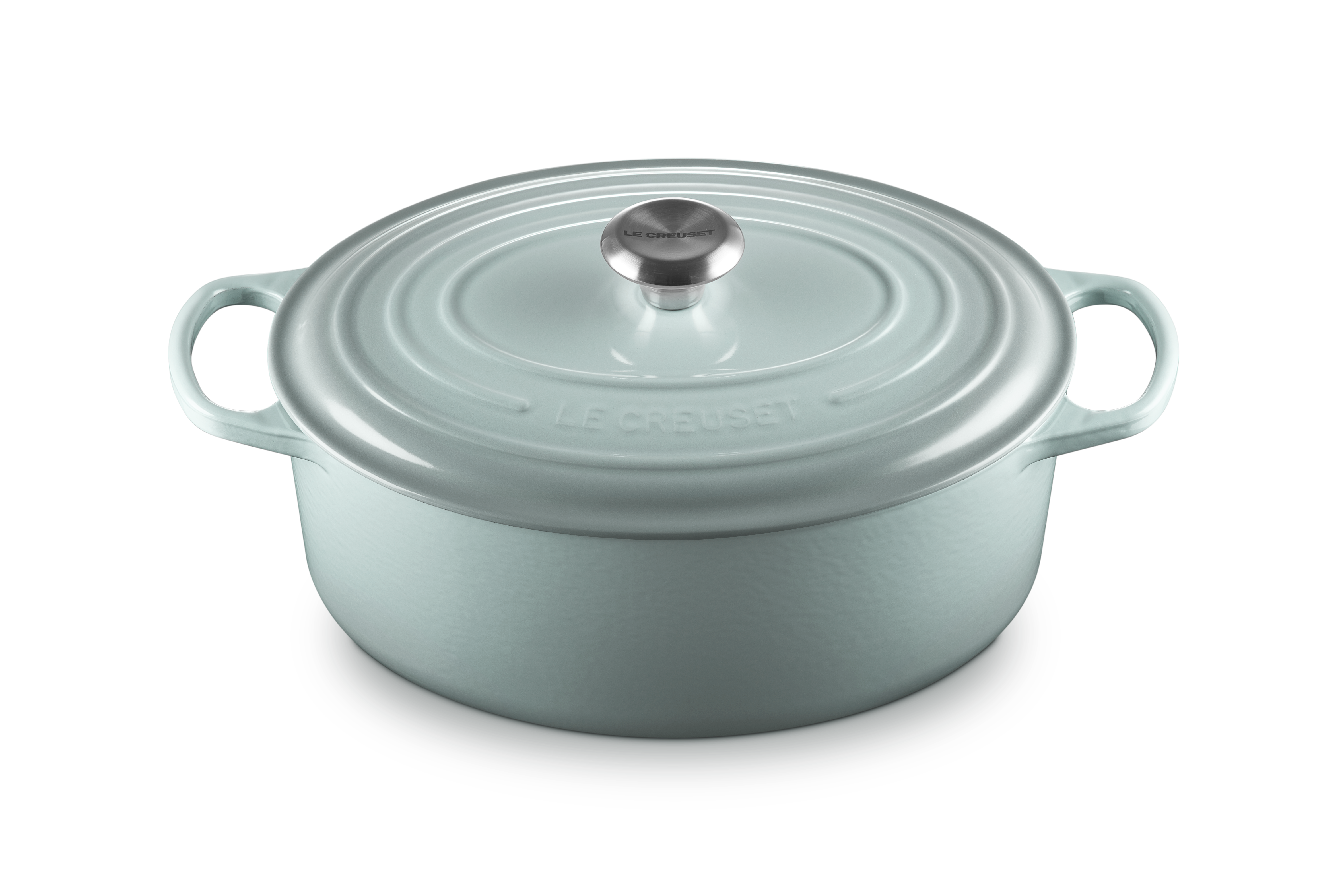 Le Creuset Bräter Signature oval 31 cm Sea Salt