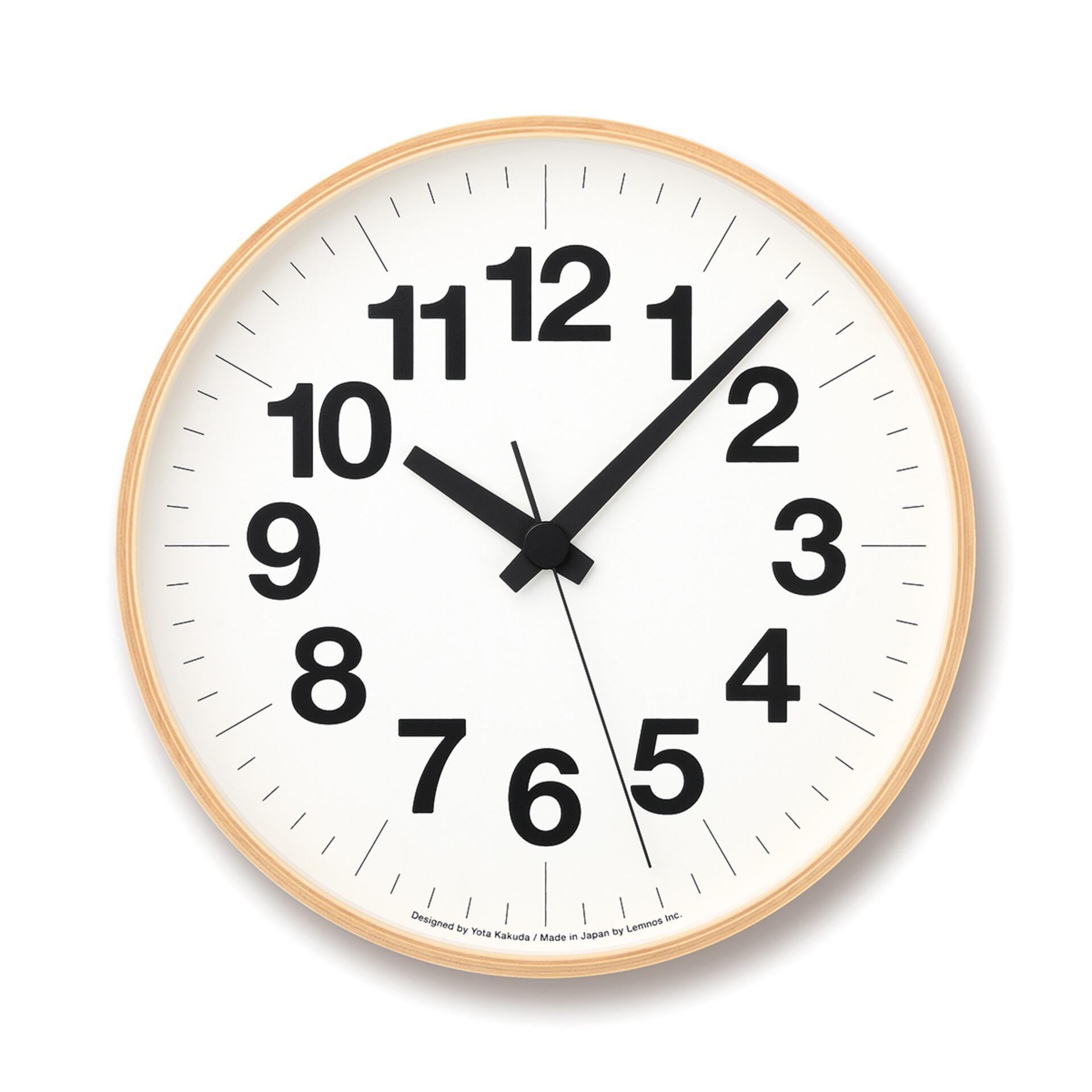 Lemnos Numbers Clock Wanduhr Groß