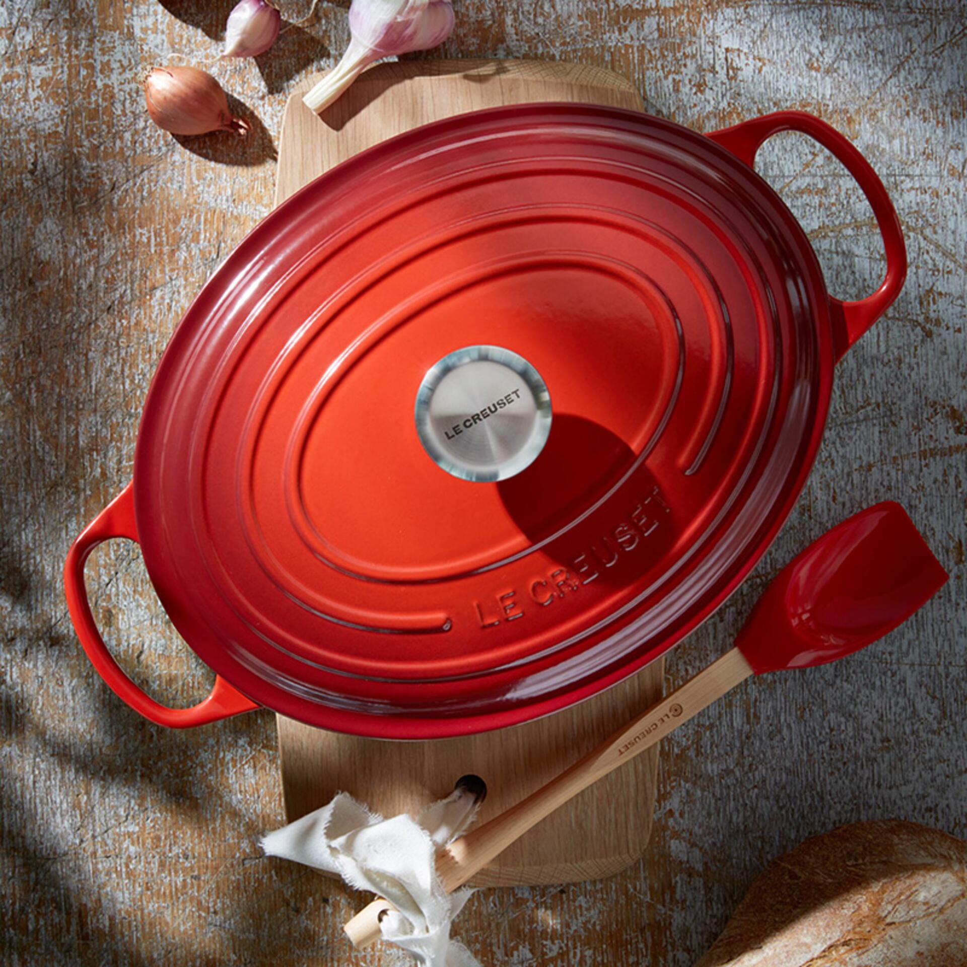 Le Creuset Bräter Signature 31 cm oval Schwarz glänzend 6,3 L