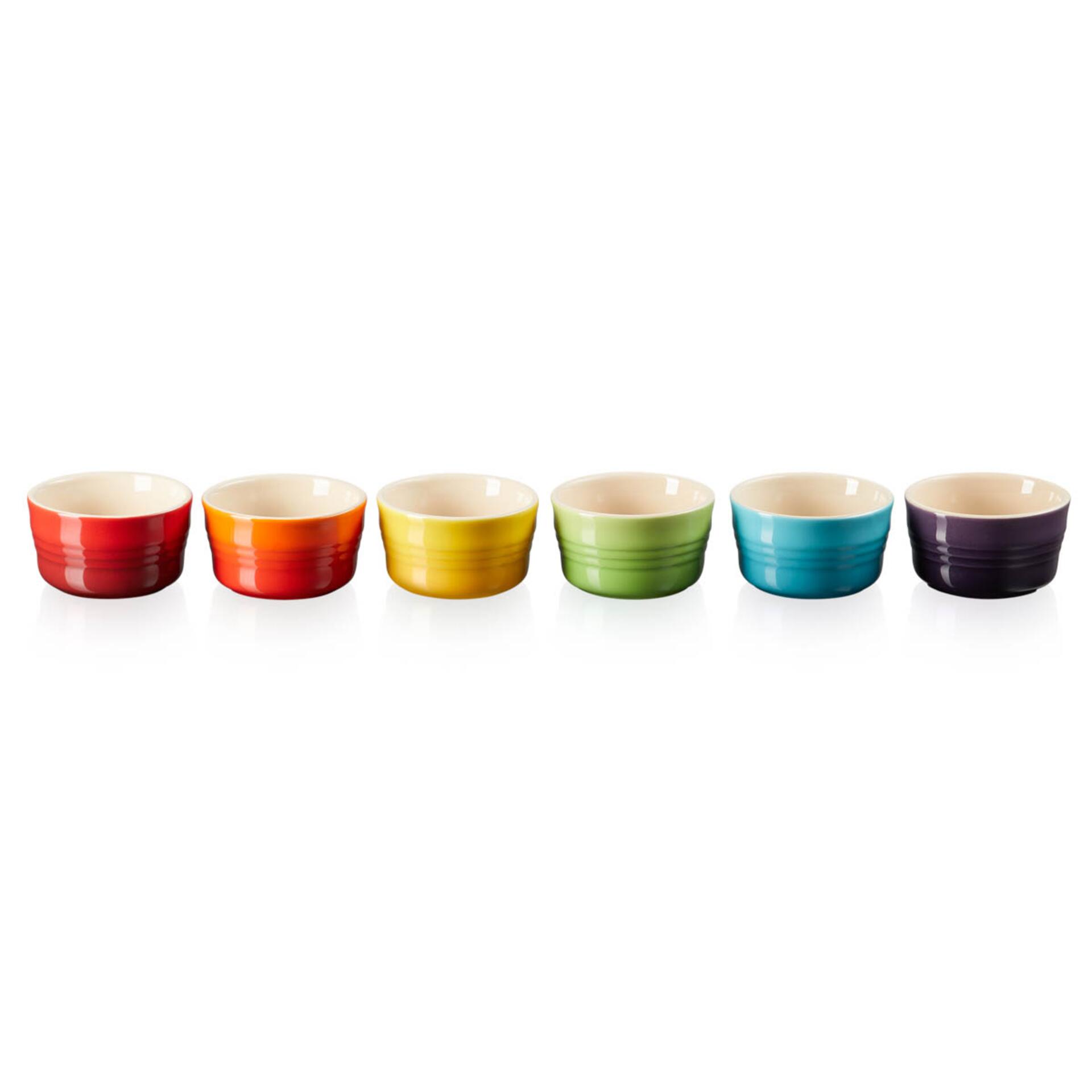 Le Creuset Mini Förmchen 6er-Set Regenbogen