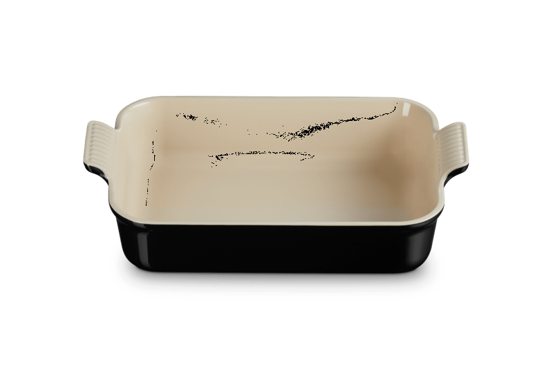 Le Creuset AUFLAUFFORM TRADITION 32 CM SCHWARZ GLÄNZEND