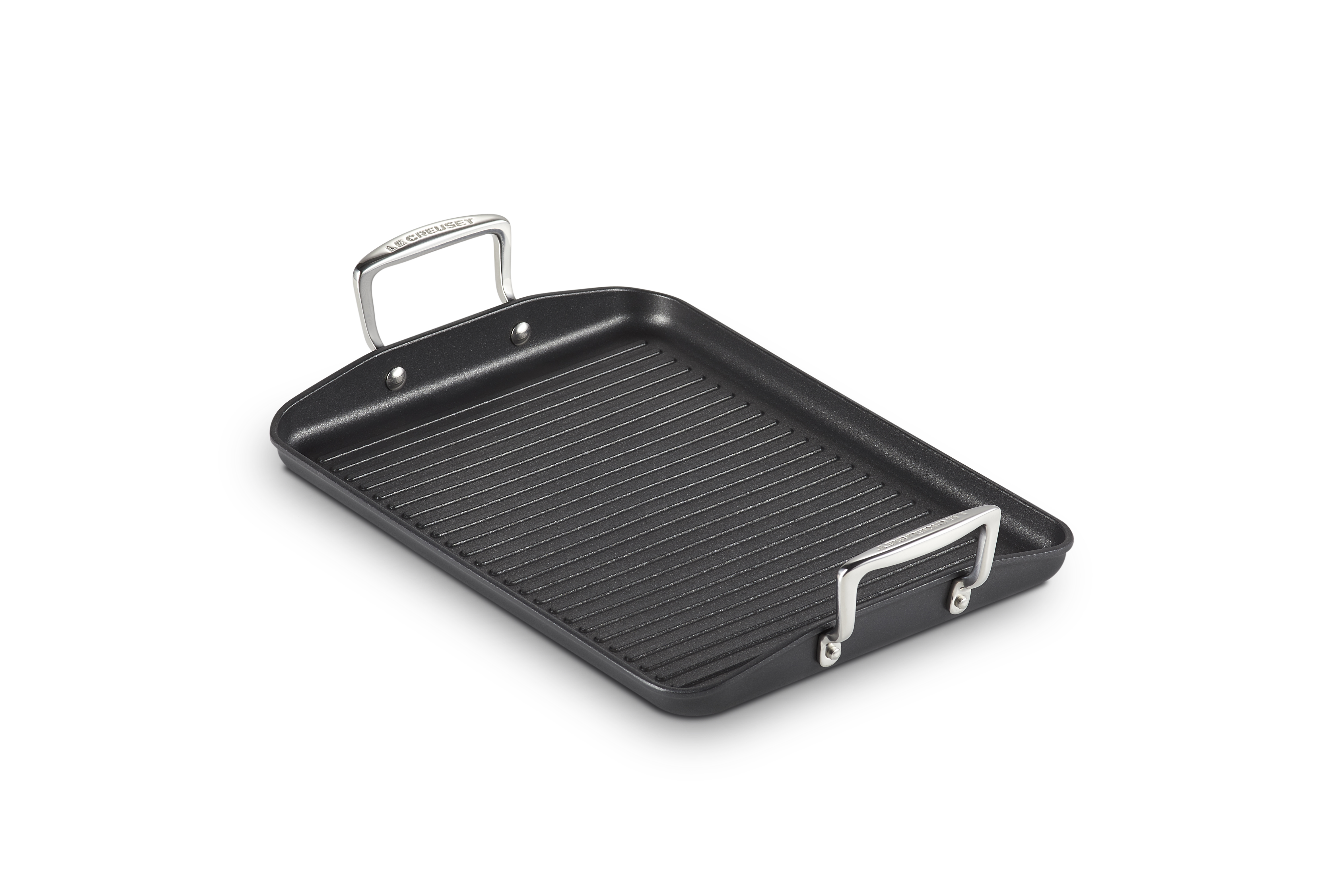 Le Creuset ALU GRILLPLATTE MIT RILLEN 34 X 25 CM