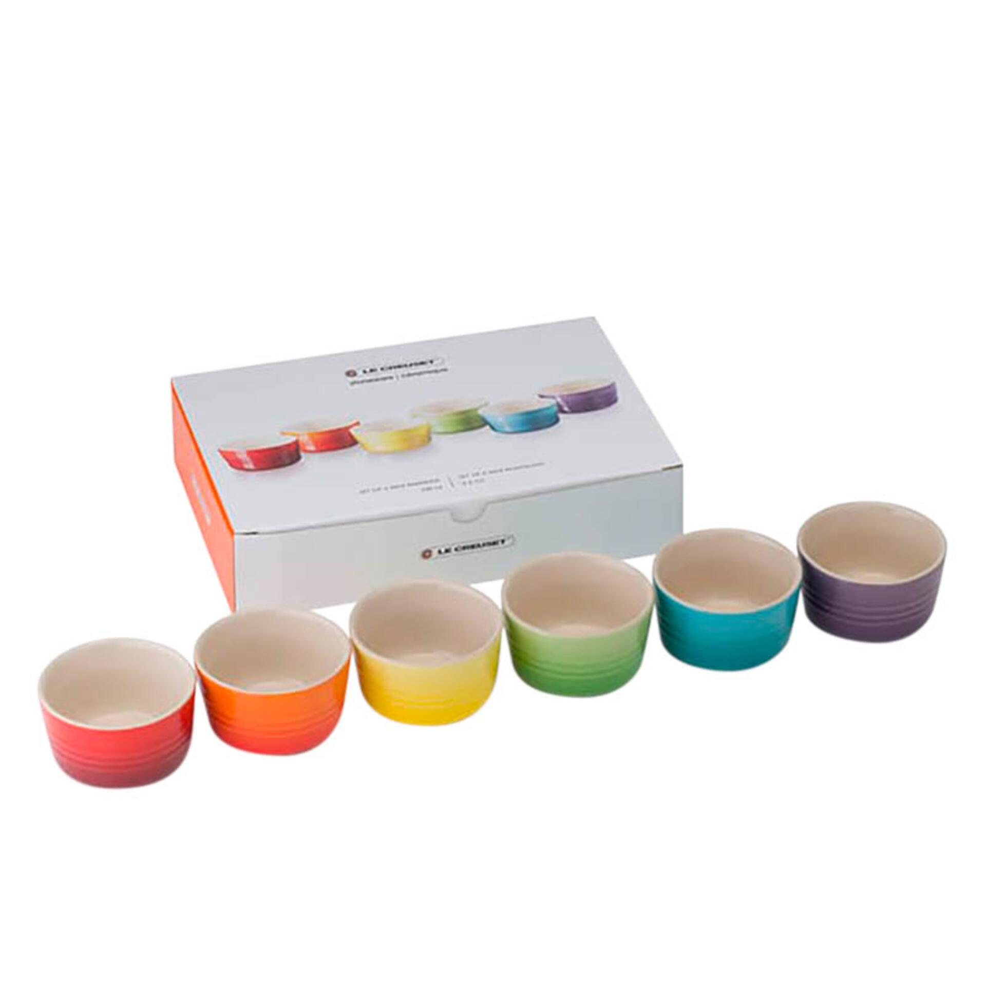 Le Creuset Mini Förmchen 6er-Set Regenbogen