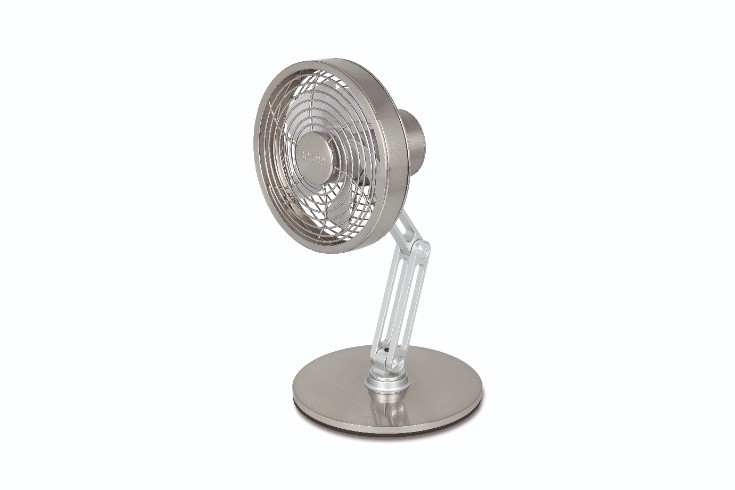 UNOLD Akku-Tischventilator "STEEL FLEX" 86705 Chrom gebürstet