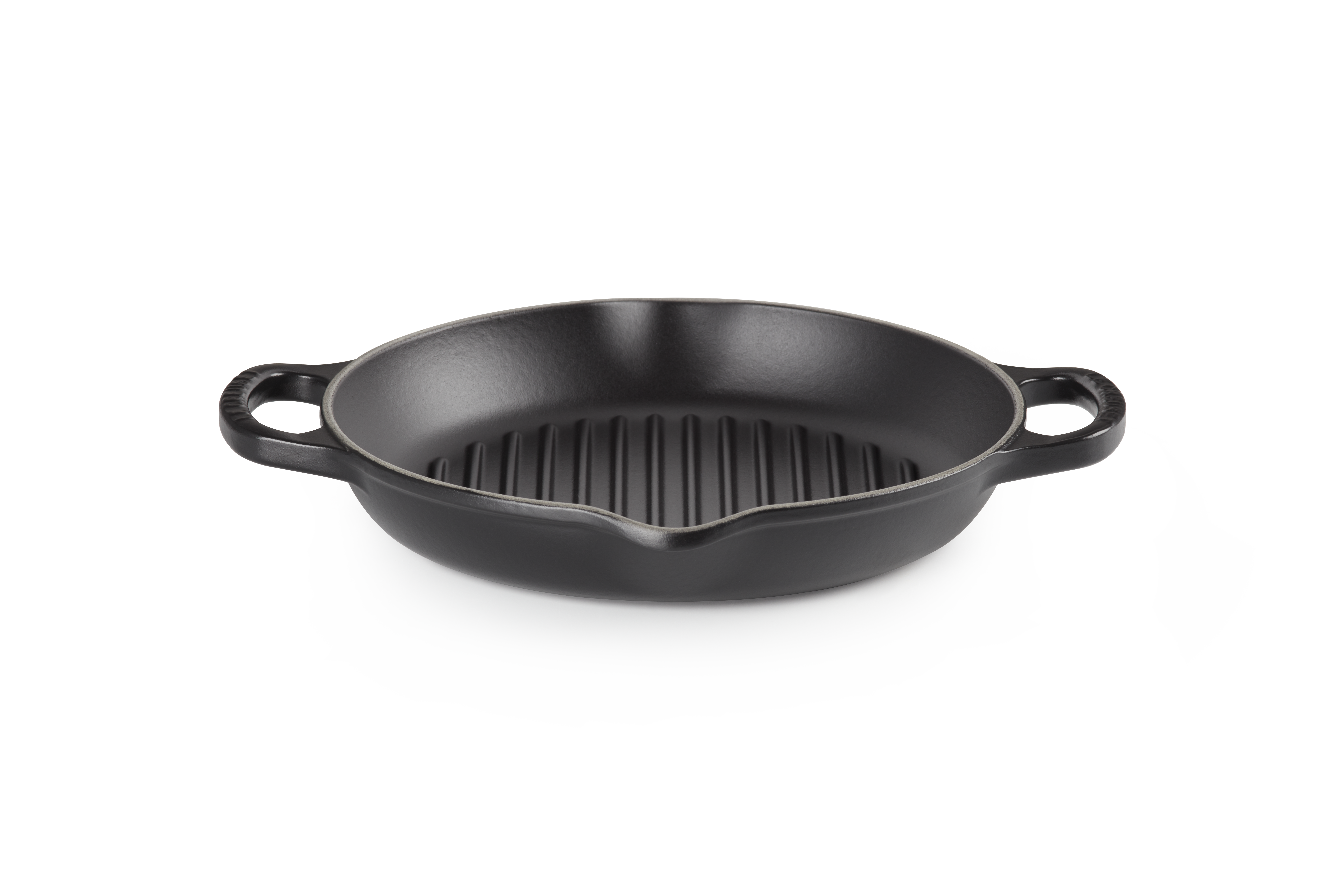 Le Creuset GRILLPLATTE RUND SIG 25 CM SCHWARZ