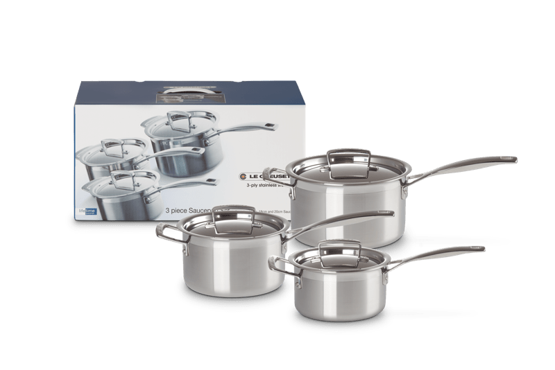 Le Creuset 3-ply 3-teiliges Kochtopfset