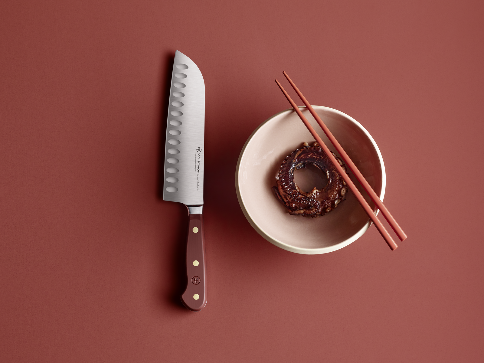 Wüsthof Classic Santoku mit Kullenschliff 17 cm