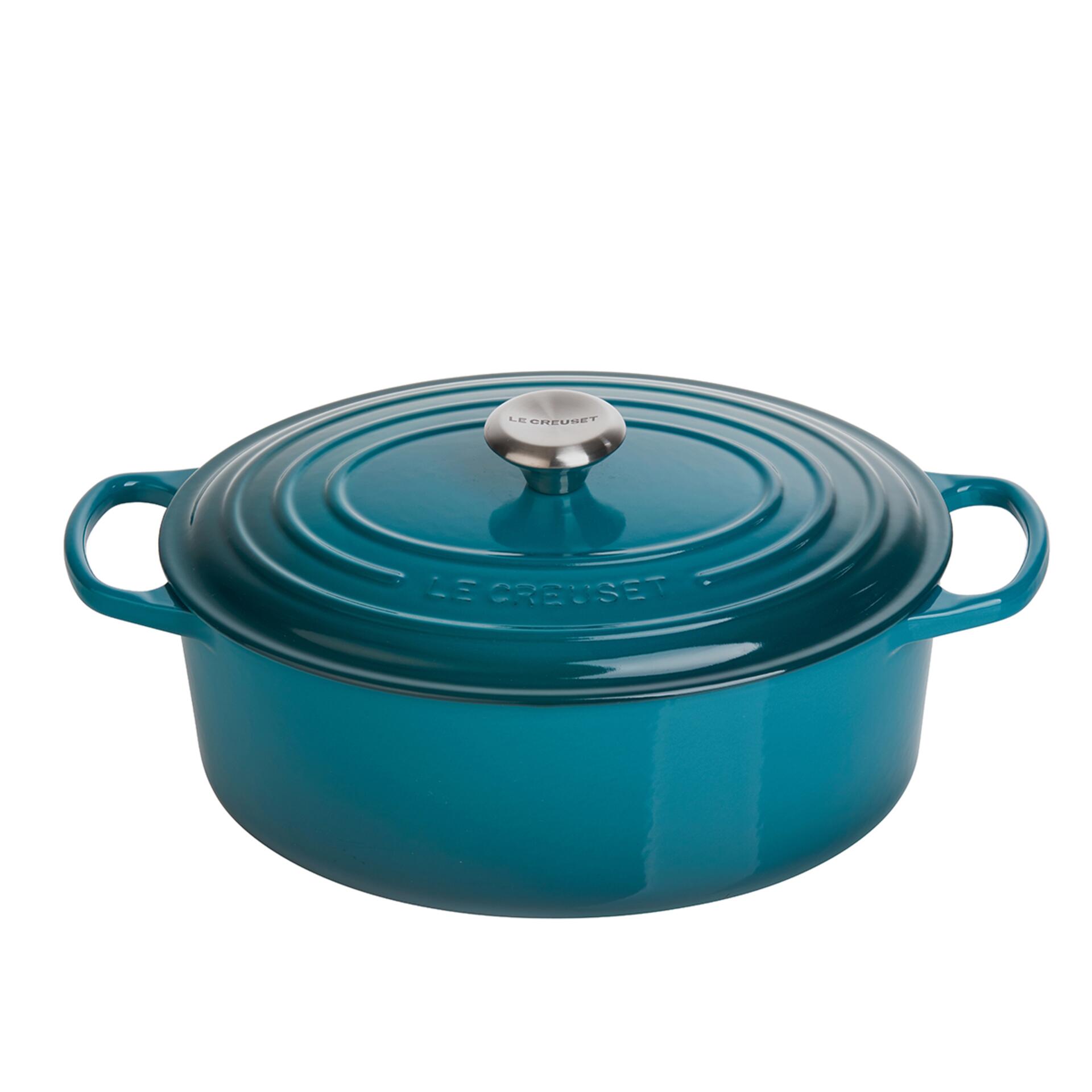 Le Creuset Bräter Signature 31 cm oval Deep Teal 6,3 L