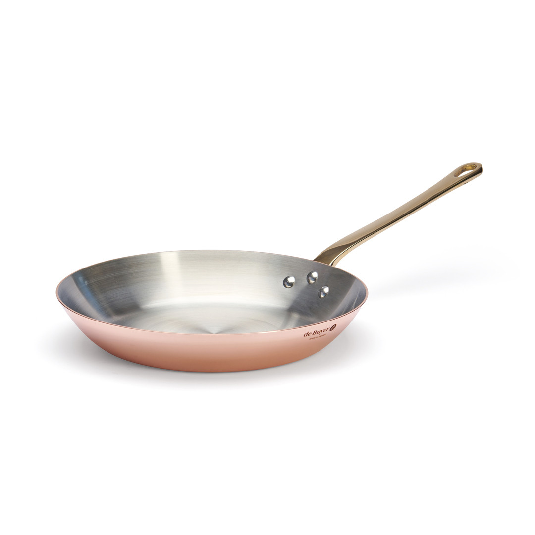 De Buyer BRATPFANNE  MIT MESSINGGRIFF Ø 28CM INOCUIVRE