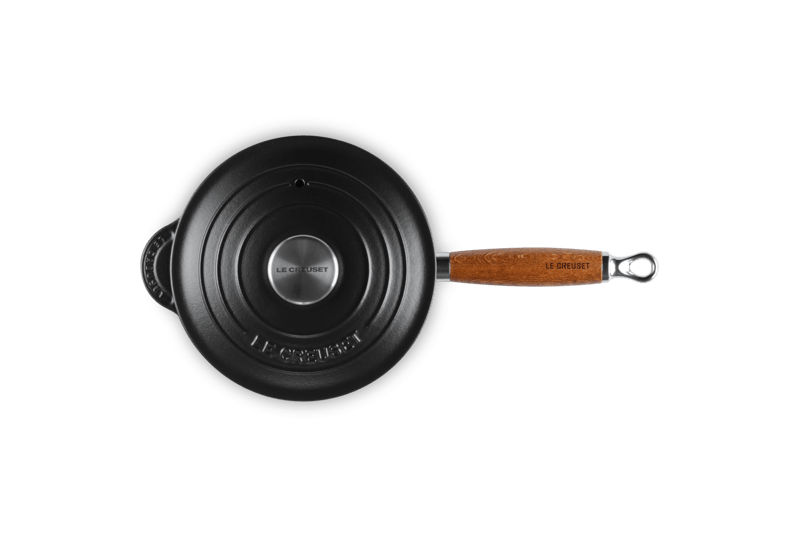 Le Creuset PROFITOPF MIT HOLZGRIFF 18 CM SCHWARZ