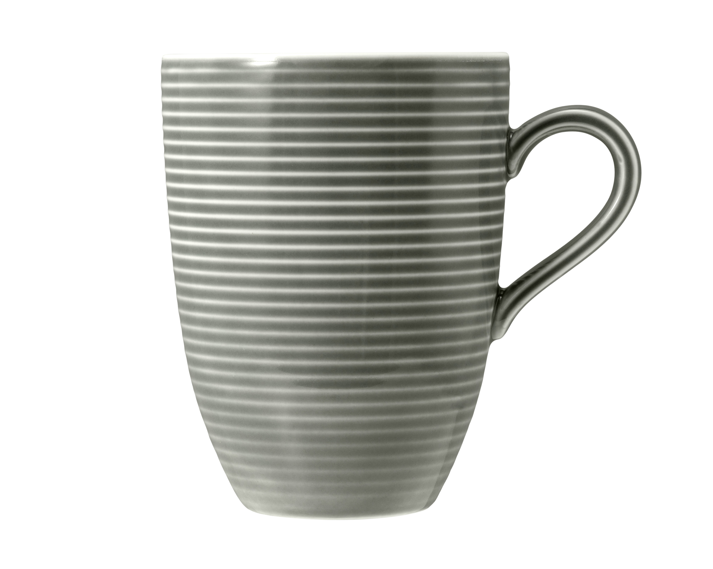 Seltmann Beat Becher mit Henkel 0,35 l mit Relief grau Seltmann Beat Becher mit Henkel 0,35 l mit Relief grau