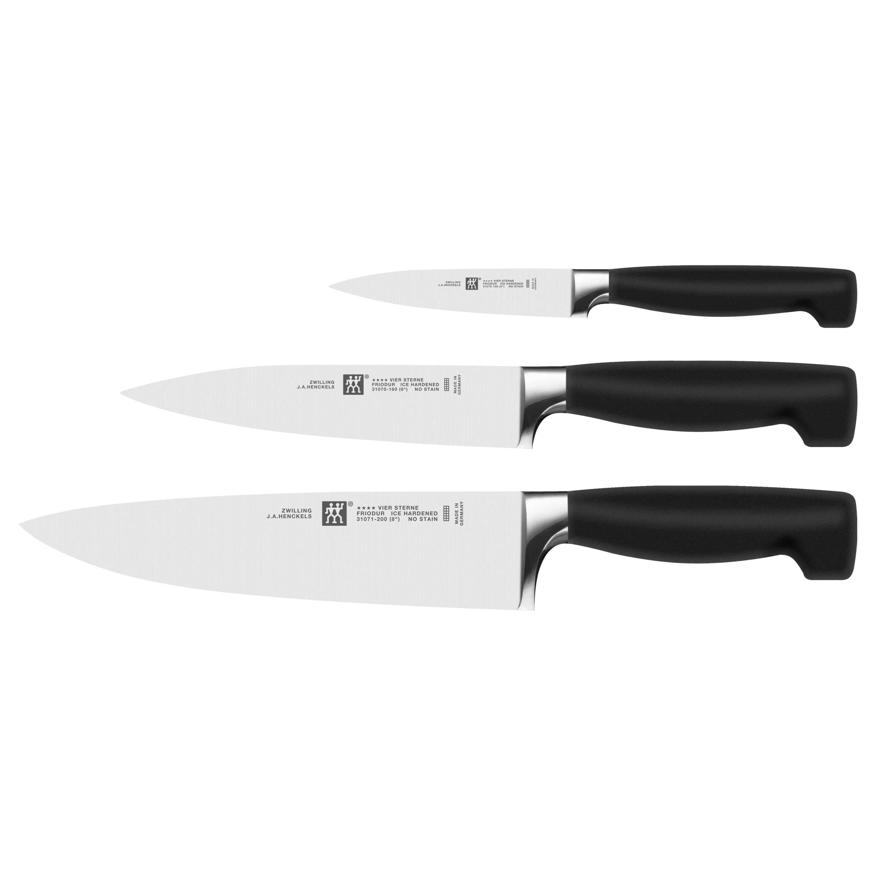ZWILLING **** VIER STERNE Messerset 3-tlg