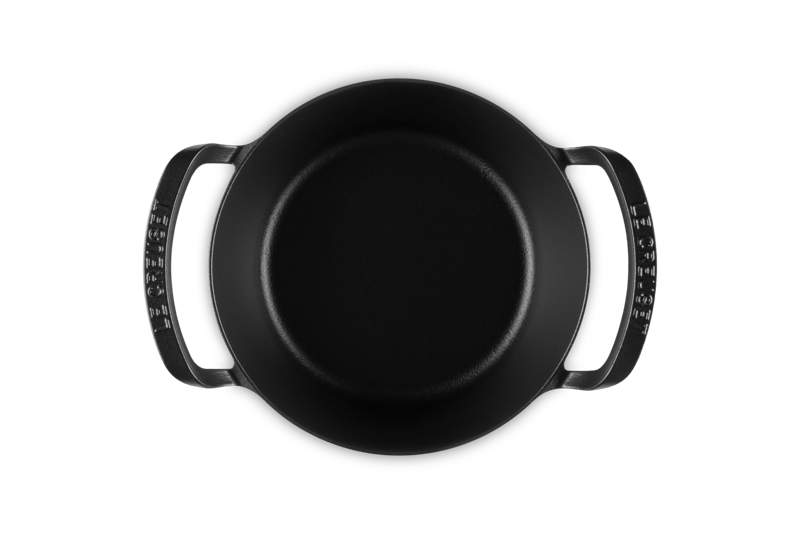 Le Creuset BBQ Outdoor Bräter rund mit Deckel25 cm Schwarz Ma