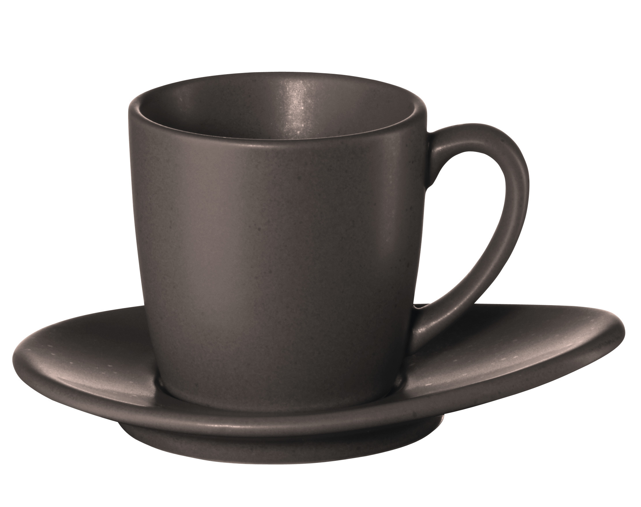 ASA cuba Espressotasse mit Unterteller, marone Braun
