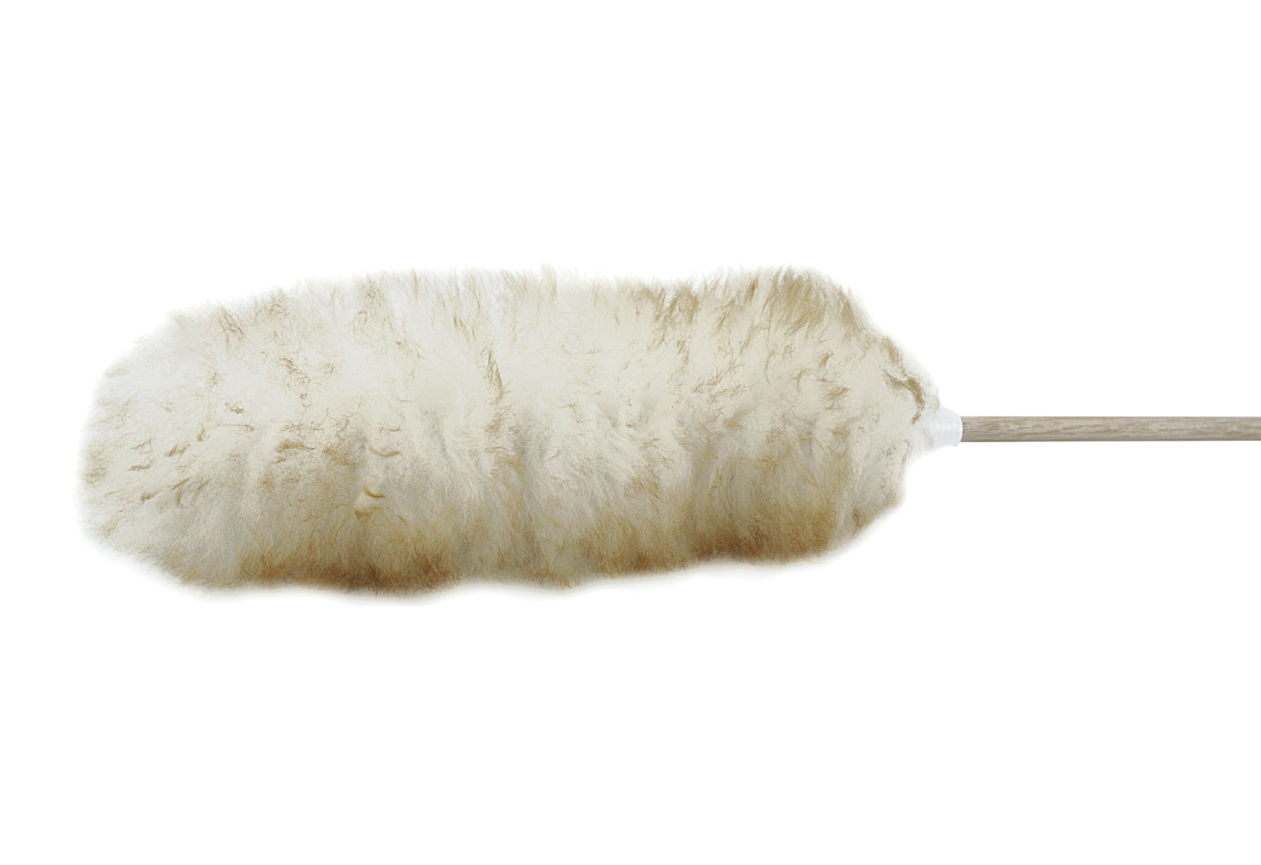 SOREX Lammfellwemit Holzstiel Naturfell 80cm